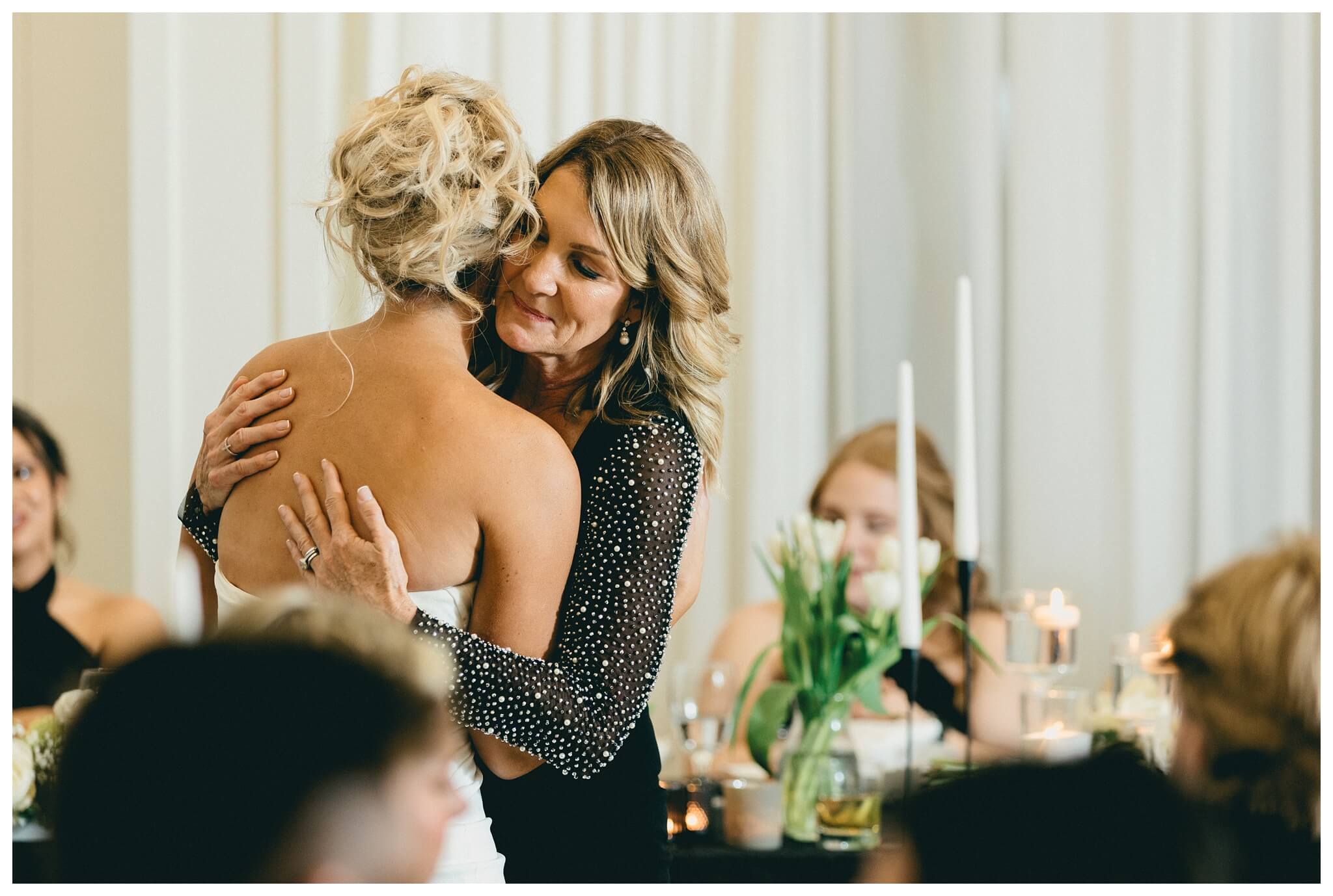 classy sophisticated black tie wedding at a white barn at Etre farms in michigan by josh and andrea photography