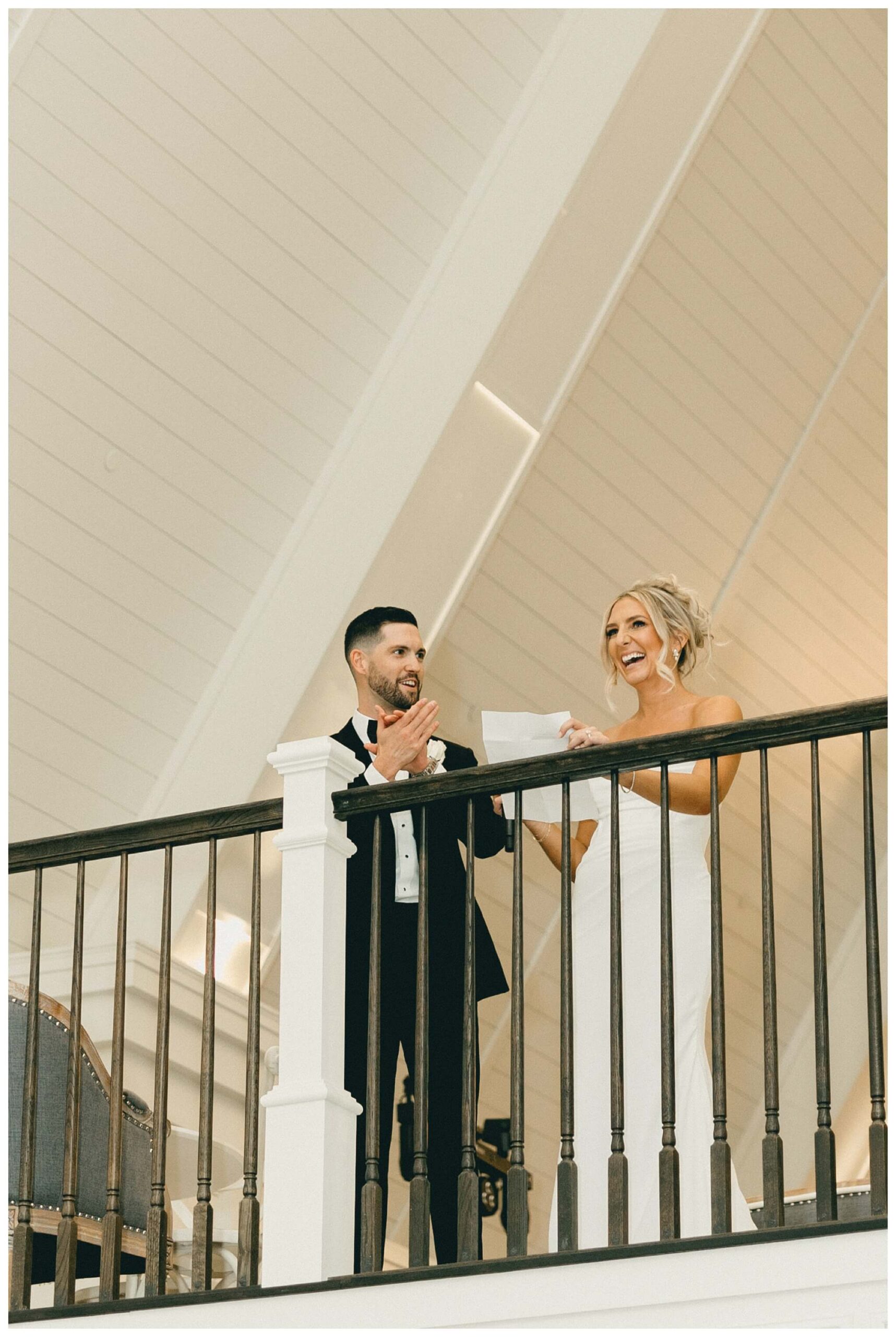 classy sophisticated black tie wedding at a white barn at Etre farms in michigan by josh and andrea photography