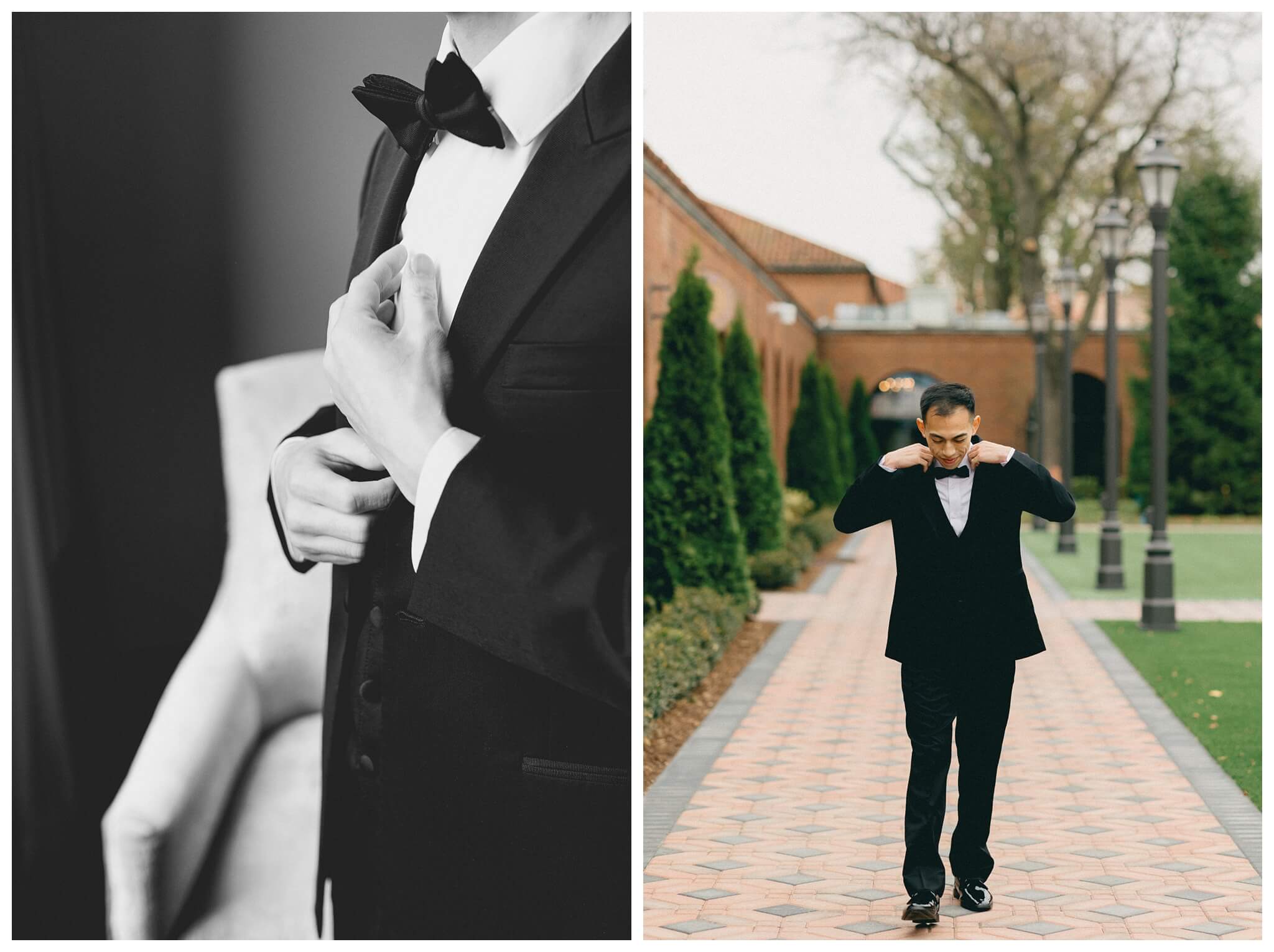 romantic timeless black tie wedding at saint johns resort near detroit michigan by josh and andrea photography 