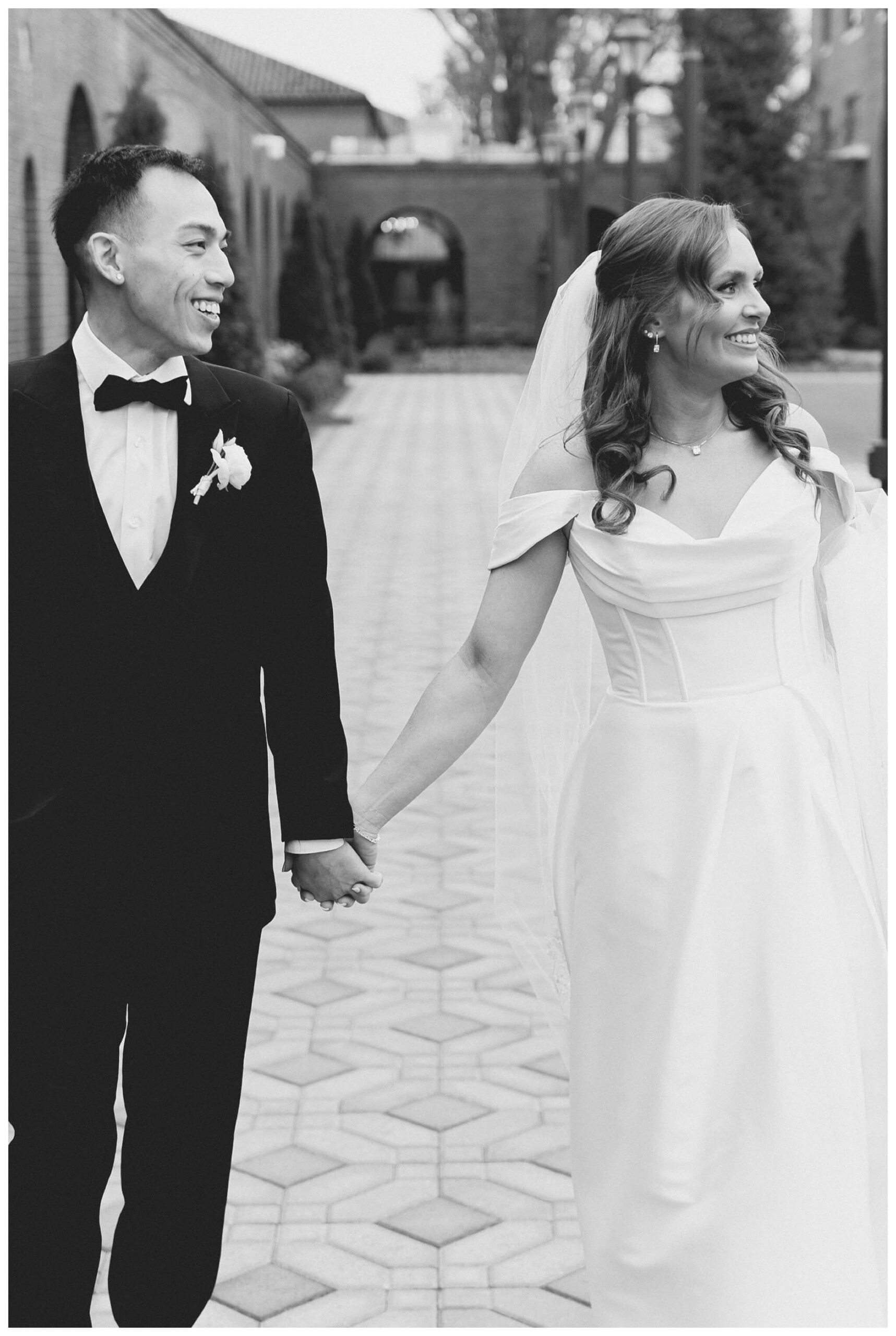 romantic timeless black tie wedding at saint johns resort near detroit michigan by josh and andrea photography 