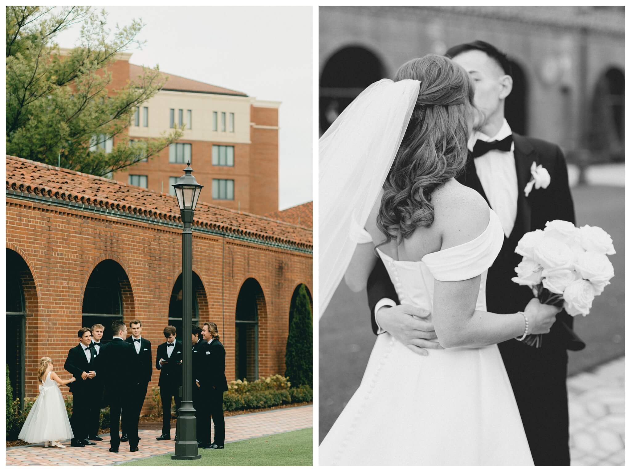 romantic timeless black tie wedding at saint johns resort near detroit michigan by josh and andrea photography 