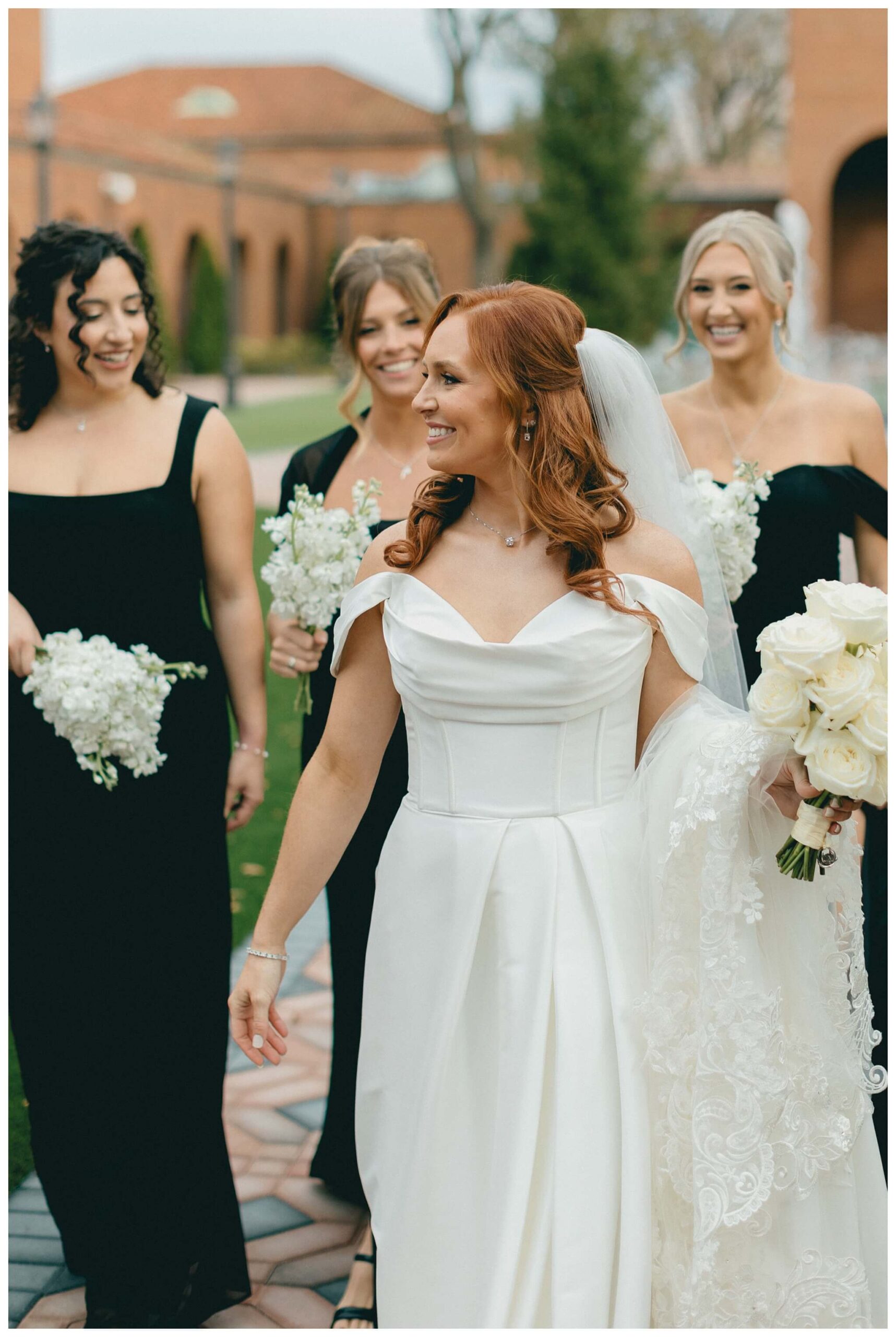 romantic timeless black tie wedding at saint johns resort near detroit michigan by josh and andrea photography 