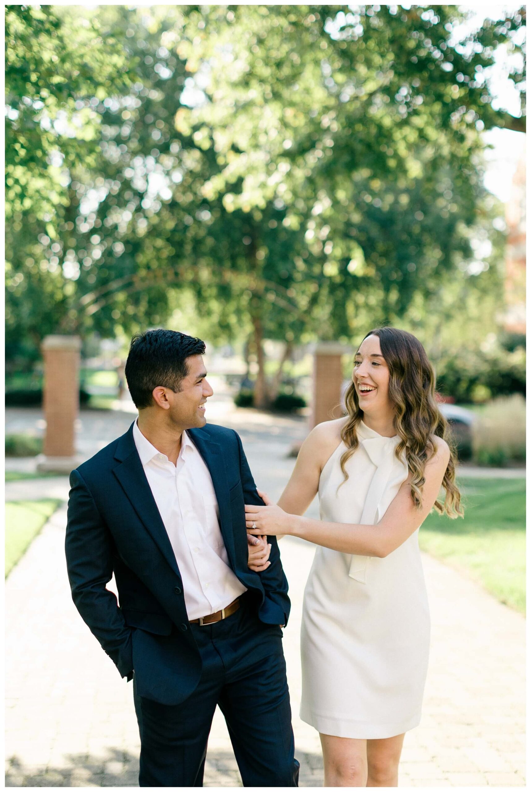 romantic beach engagement shoot at hope college at lake michigan by josh and andrea photography