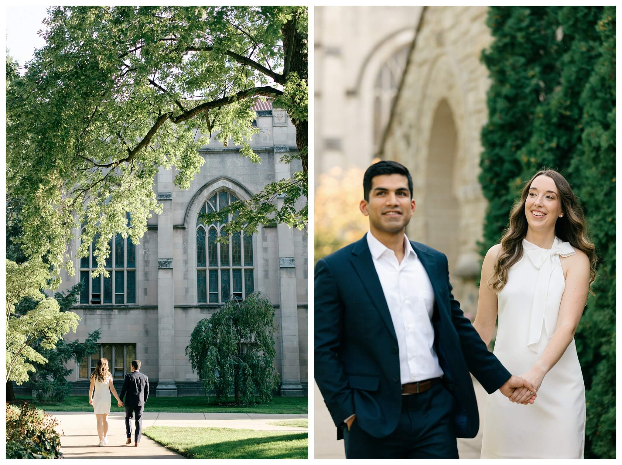 romantic beach engagement shoot at hope college at lake michigan by josh and andrea photography