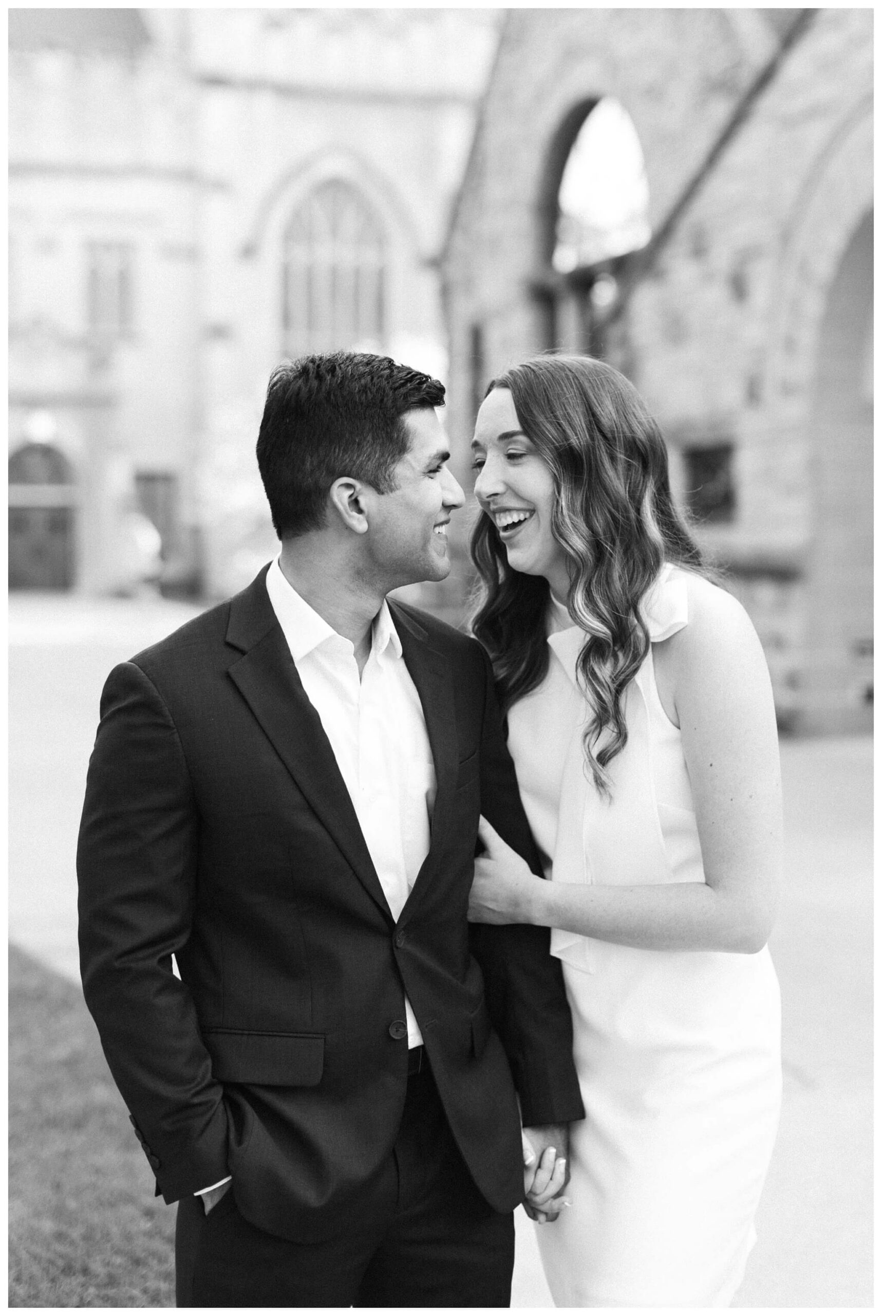 romantic beach engagement shoot at hope college at lake michigan by josh and andrea photography