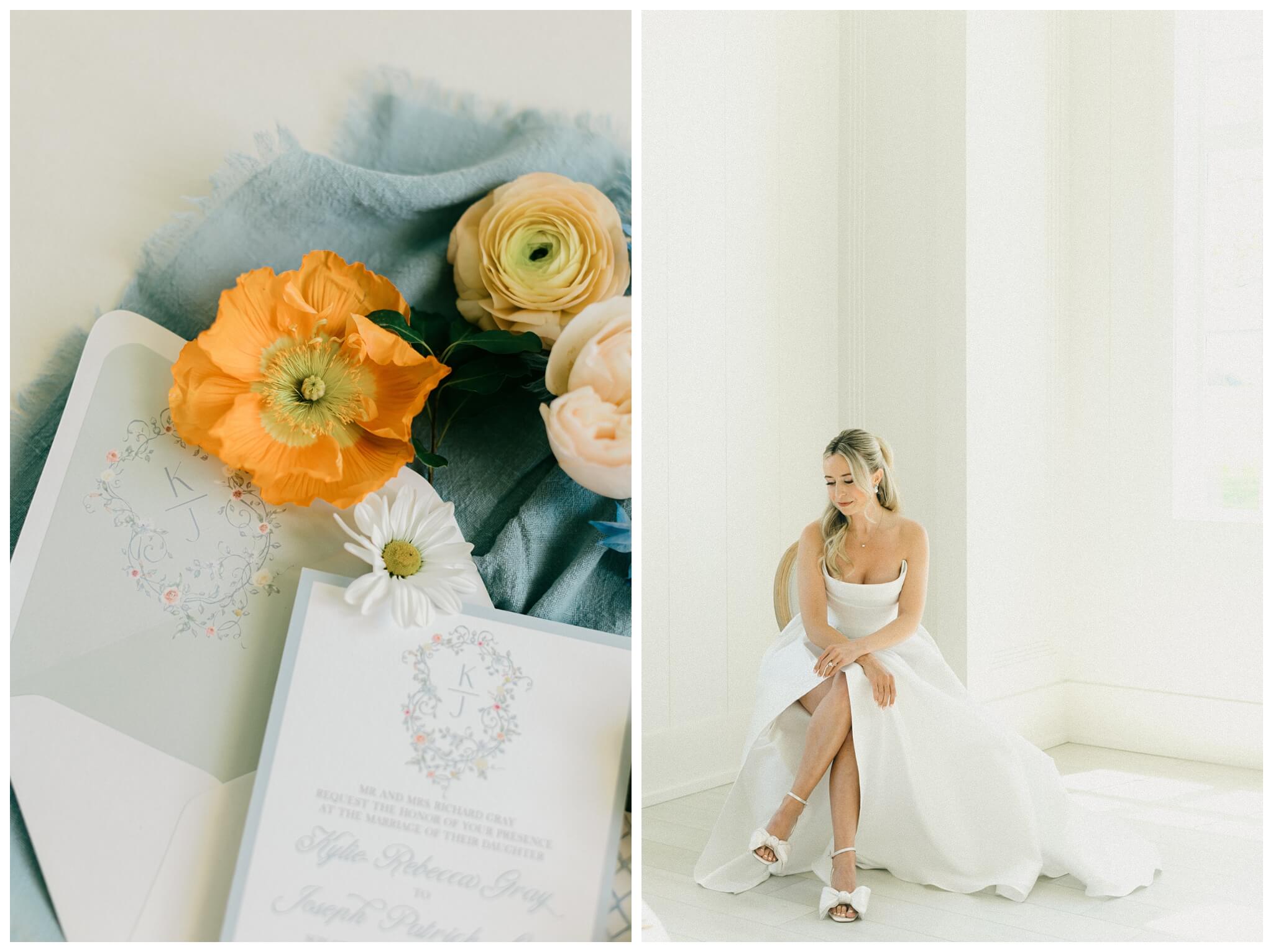 colorful white barn wedding at etre farms by lake michigan near saint joseph michigan by josh and andrea photography 
