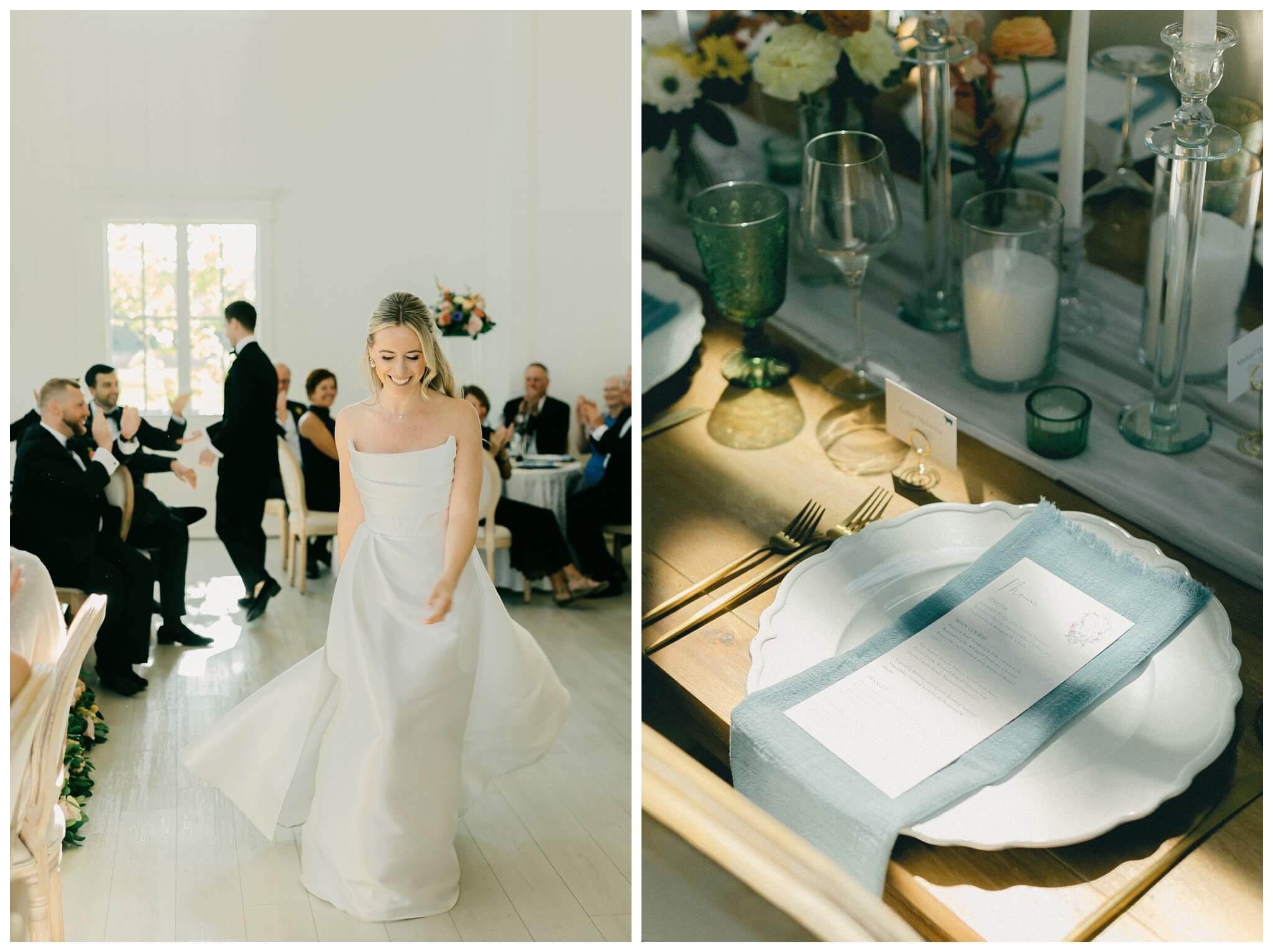 colorful white barn wedding at etre farms by lake michigan near saint joseph michigan by josh and andrea photography 
