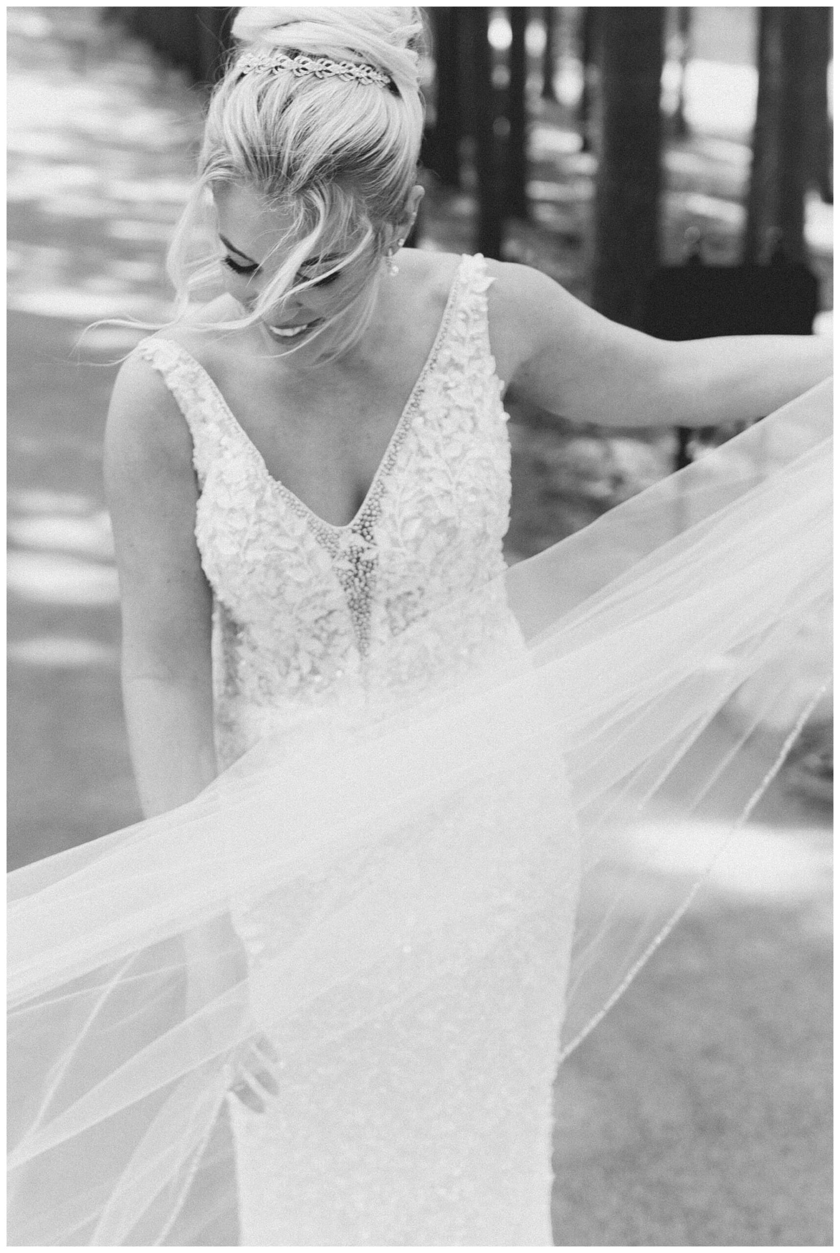 iconic beautiful black and white wedding at shepherd's hollow near detroit michigan by josh and andrea photography 