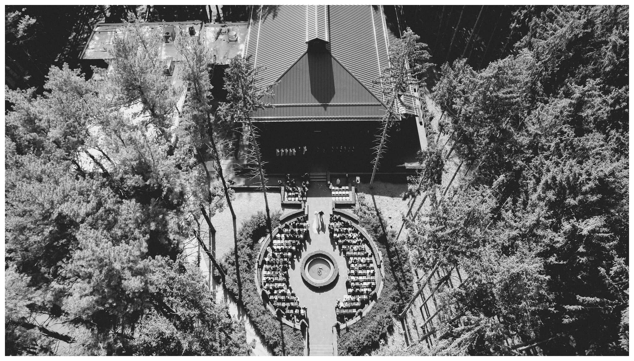 iconic beautiful black and white wedding at shepherd's hollow near detroit michigan by josh and andrea photography 