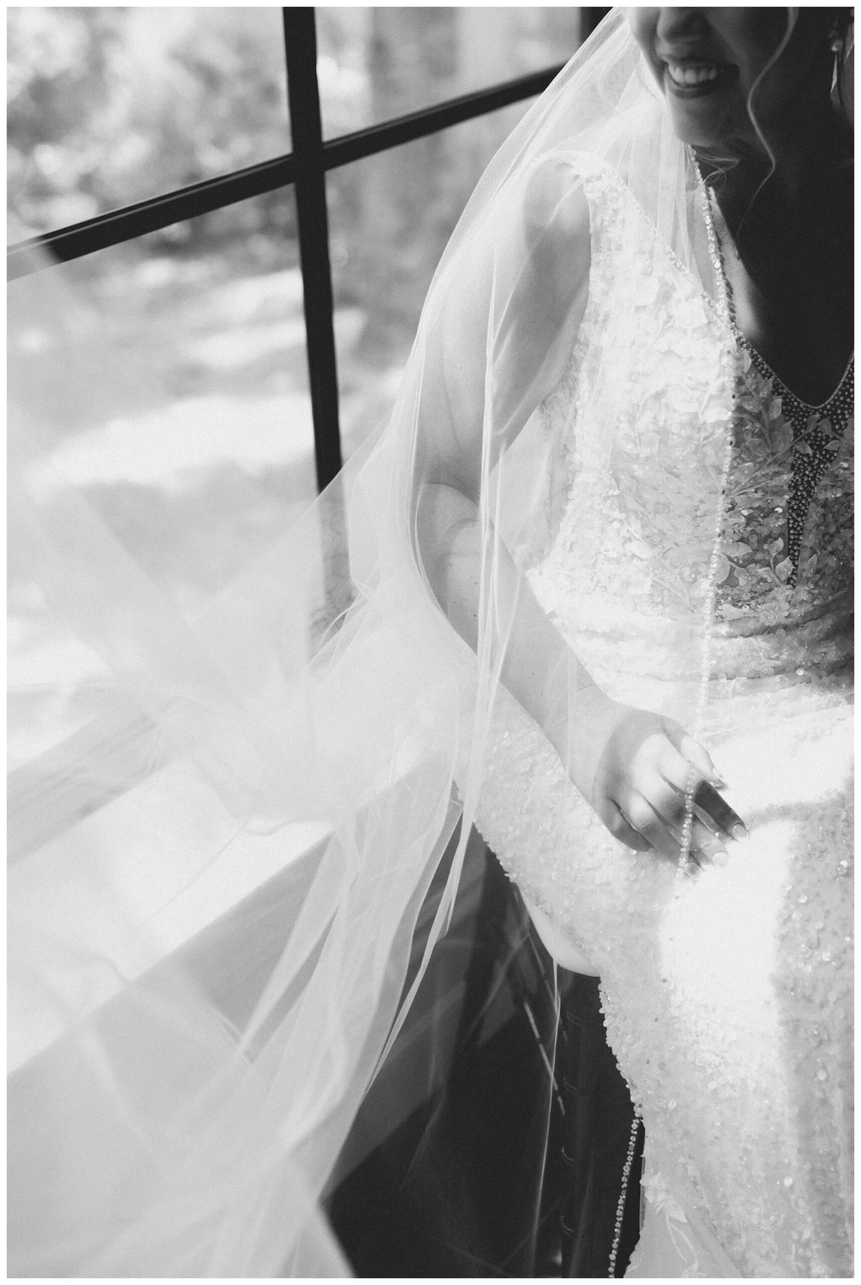 iconic beautiful black and white wedding at shepherd's hollow near detroit michigan by josh and andrea photography 