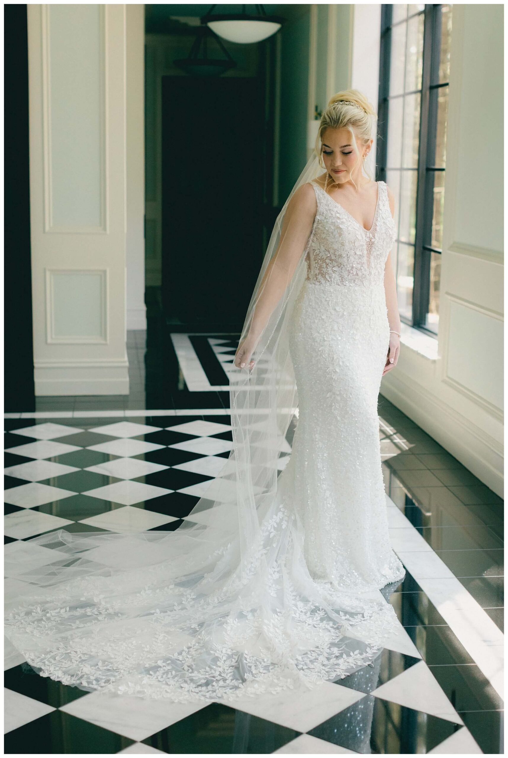 iconic beautiful black and white wedding at shepherd's hollow near detroit michigan by josh and andrea photography 