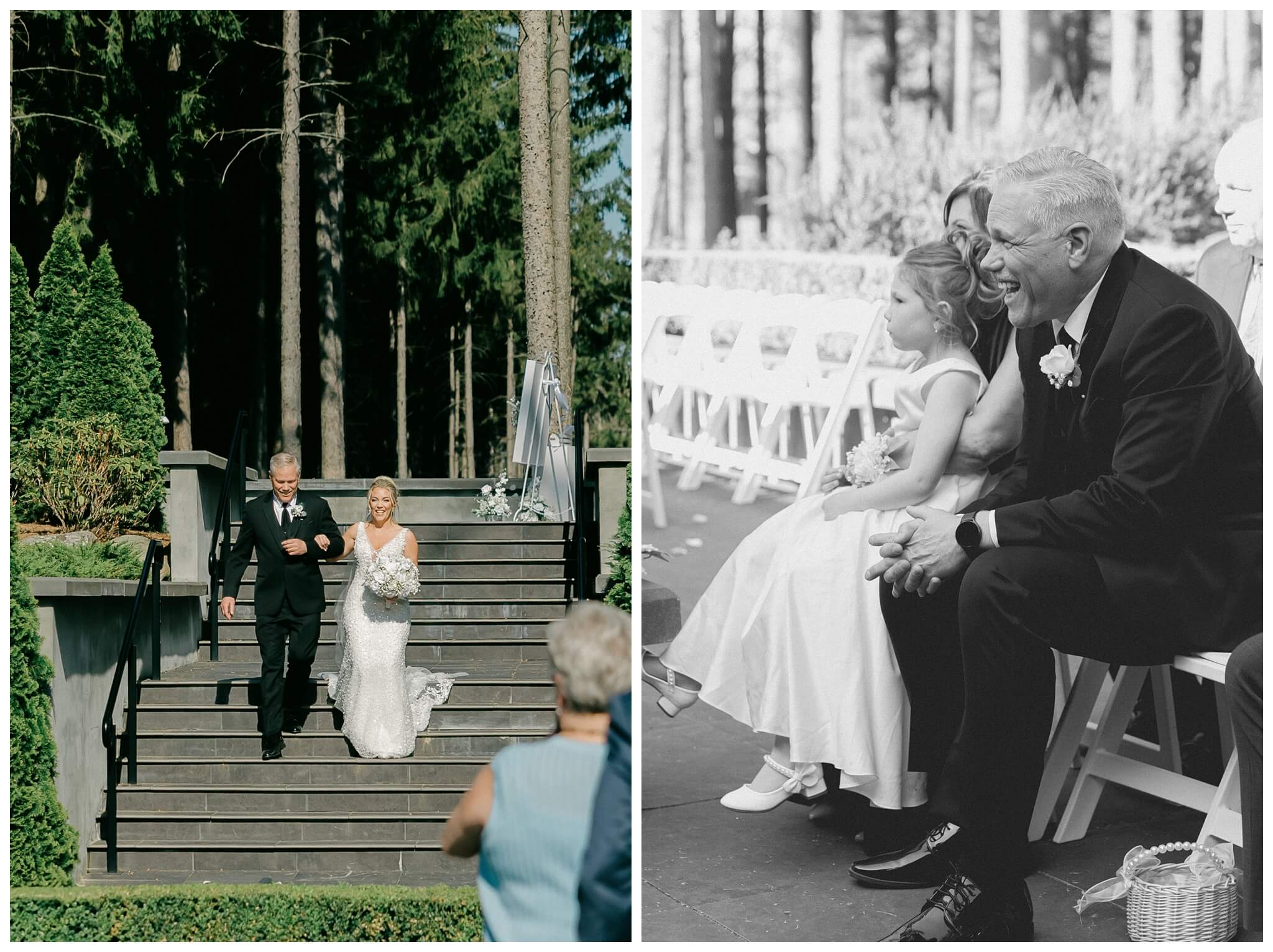 iconic beautiful black and white wedding at shepherd's hollow near detroit michigan by josh and andrea photography 