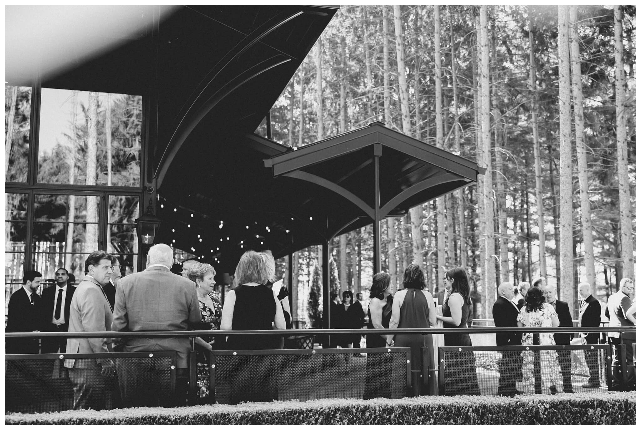 iconic beautiful black and white wedding at shepherd's hollow near detroit michigan by josh and andrea photography 