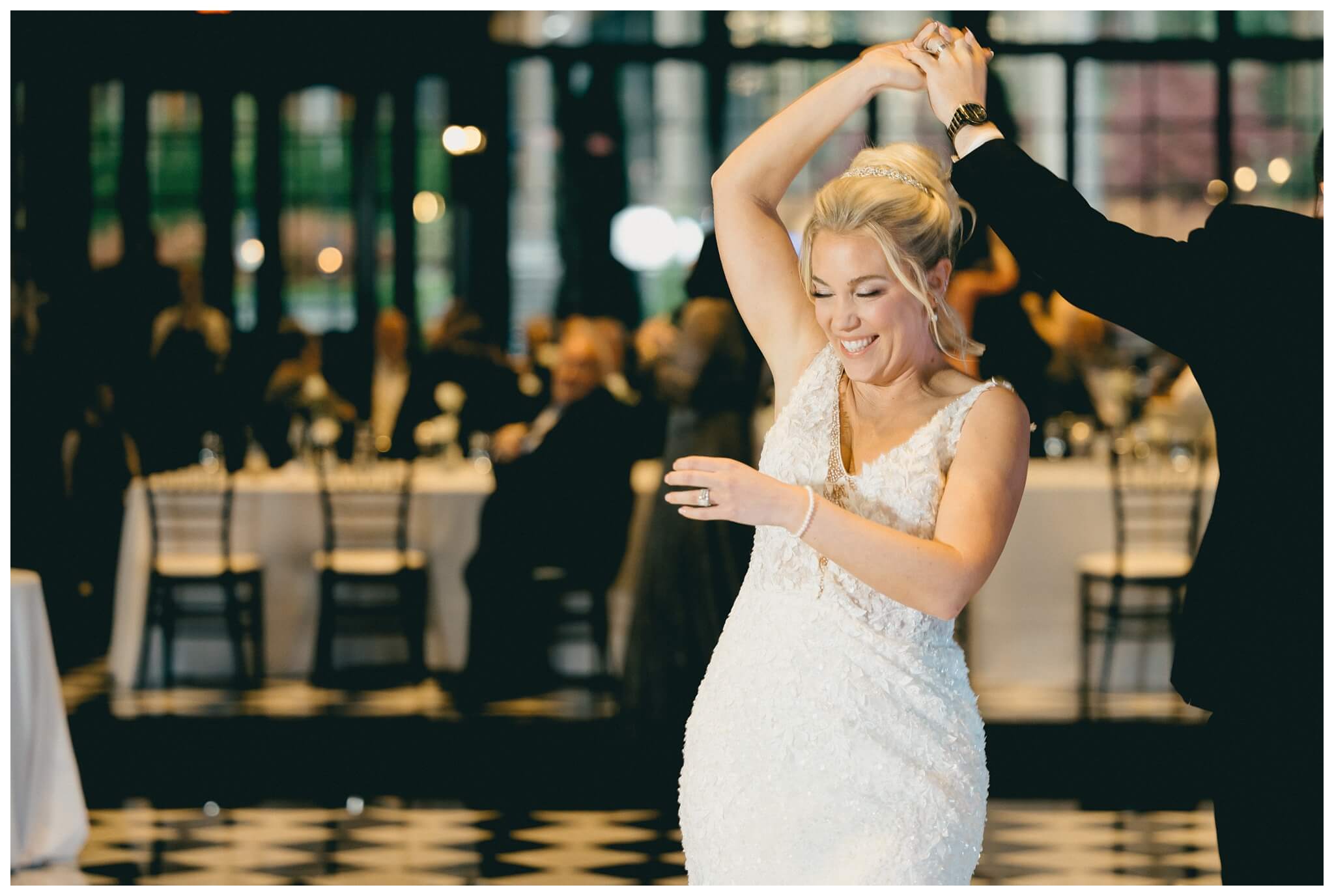iconic beautiful black and white wedding at shepherd's hollow near detroit michigan by josh and andrea photography 