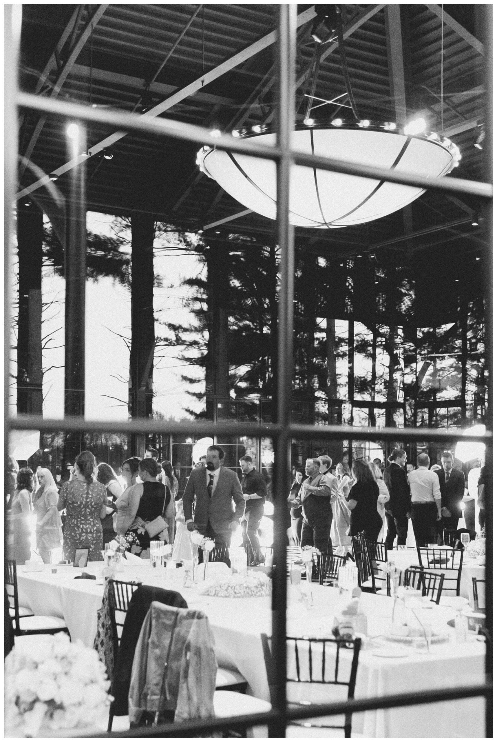 iconic beautiful black and white wedding at shepherd's hollow near detroit michigan by josh and andrea photography 