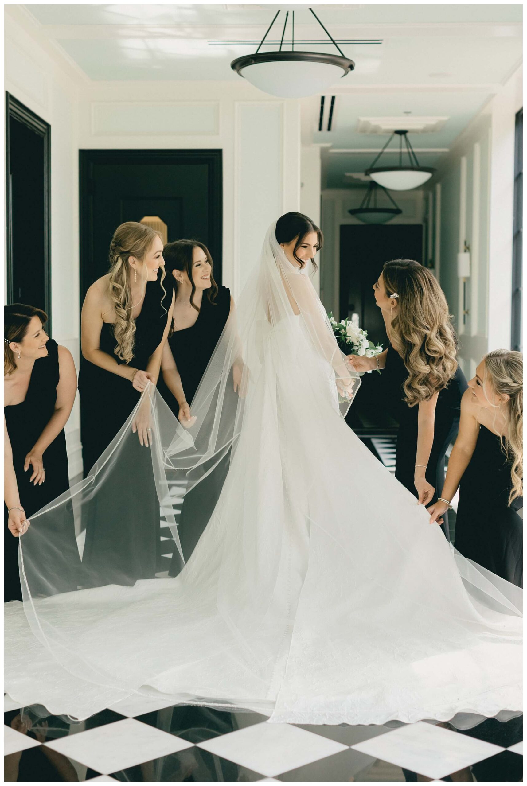 stunning black tie forest wedding with rolls royce vintage car at shepherds hollow near detroit michigan by josh and andrea photography