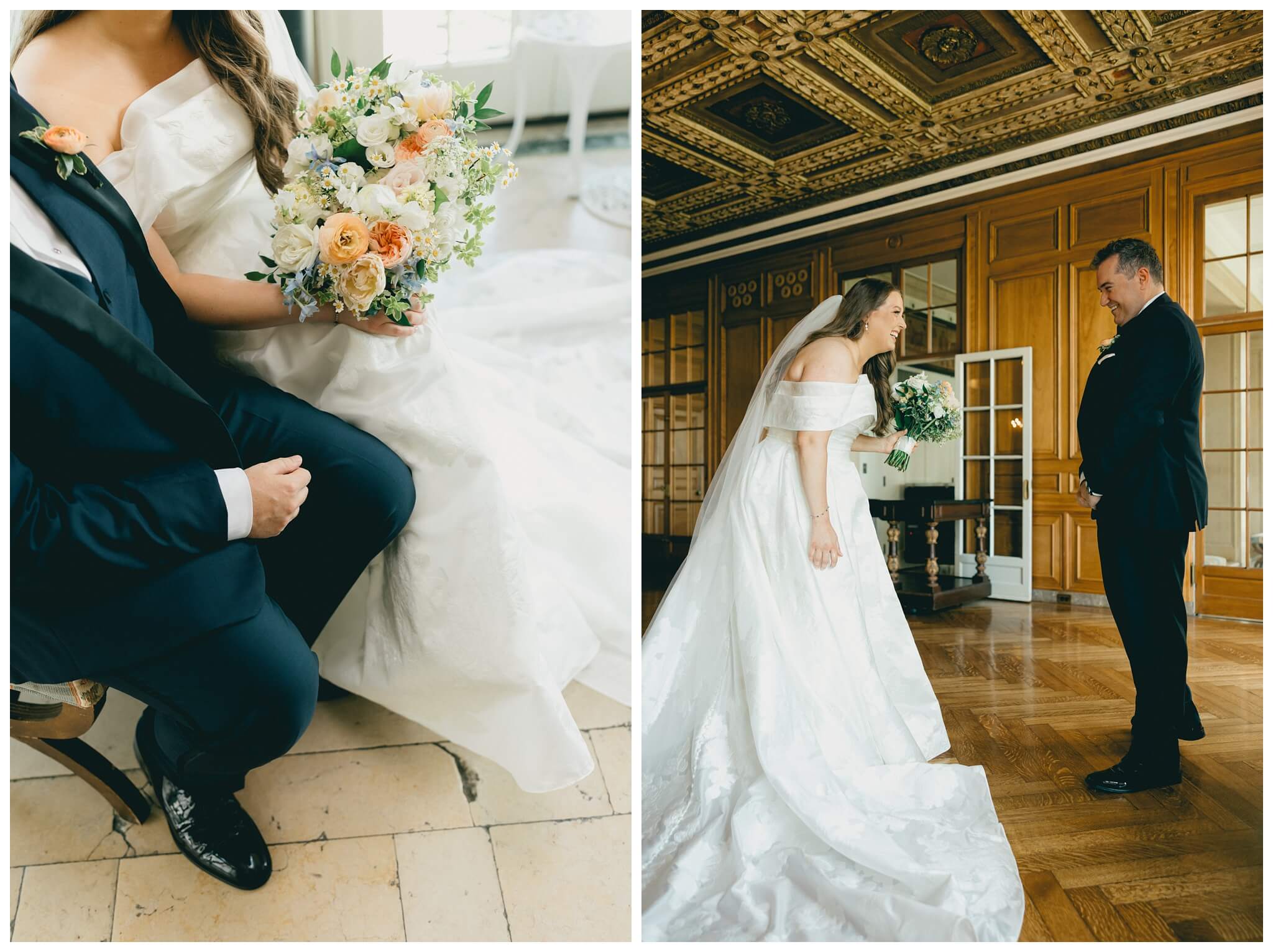 romantic beautiful mansion wedding photos at the war memorial in grosse pointe michigan by fear no more events and josh and andrea photography