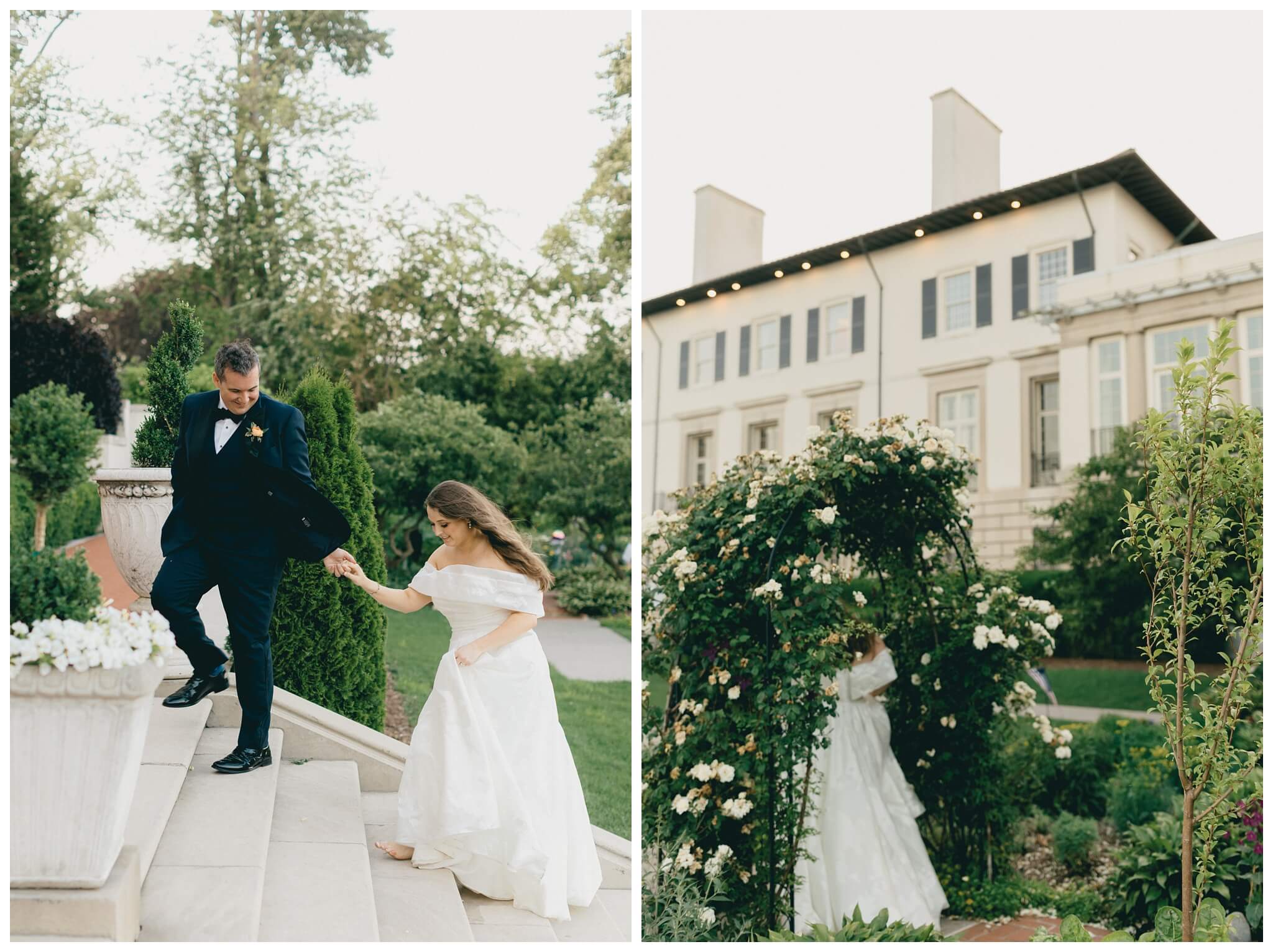 romantic beautiful mansion wedding photos at the war memorial in grosse pointe michigan by fear no more events and josh and andrea photography