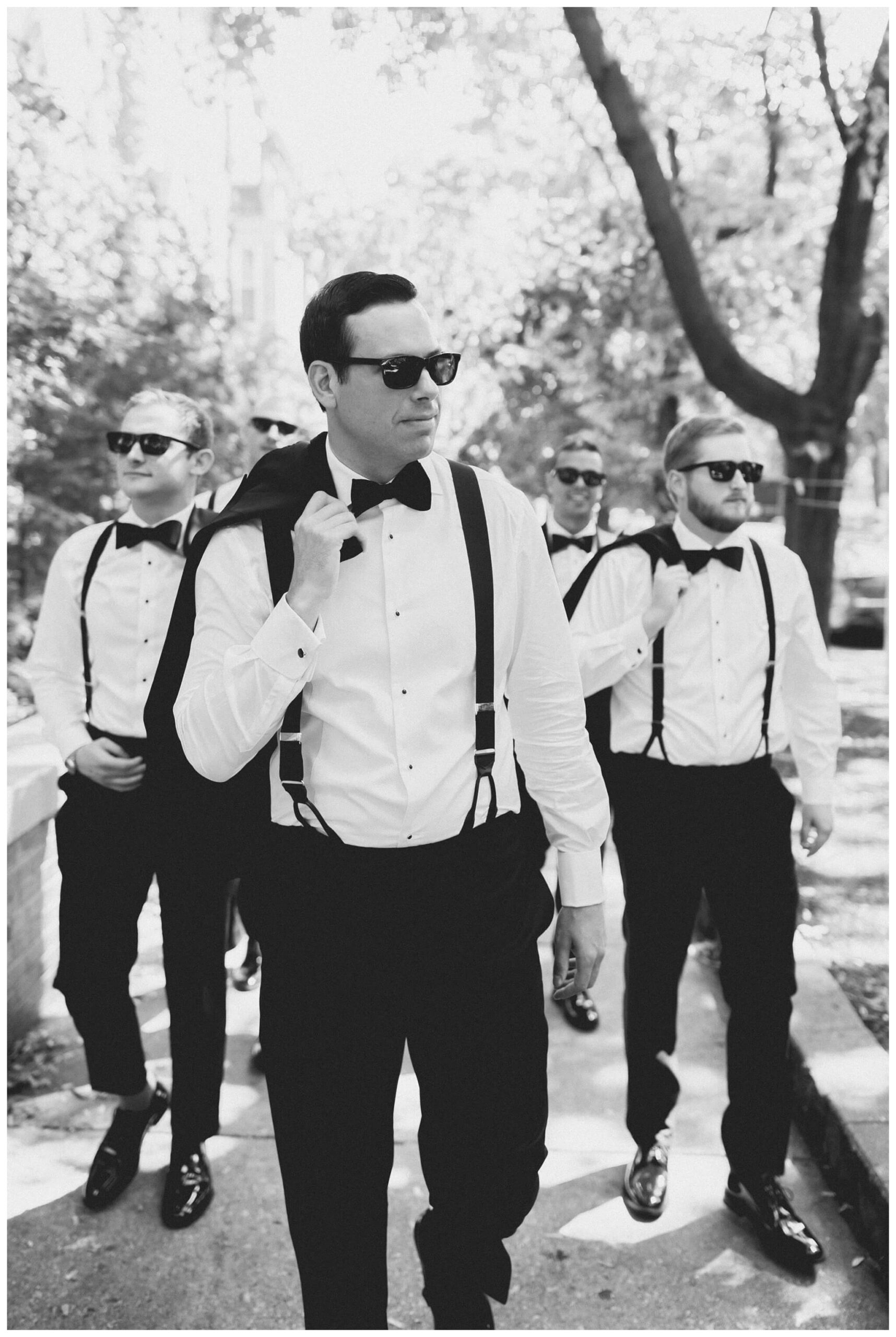 iconic black tie wedding at the pendry the dalcy grant park in downtown chicago with amelia cole events by josh and andrea photography 
