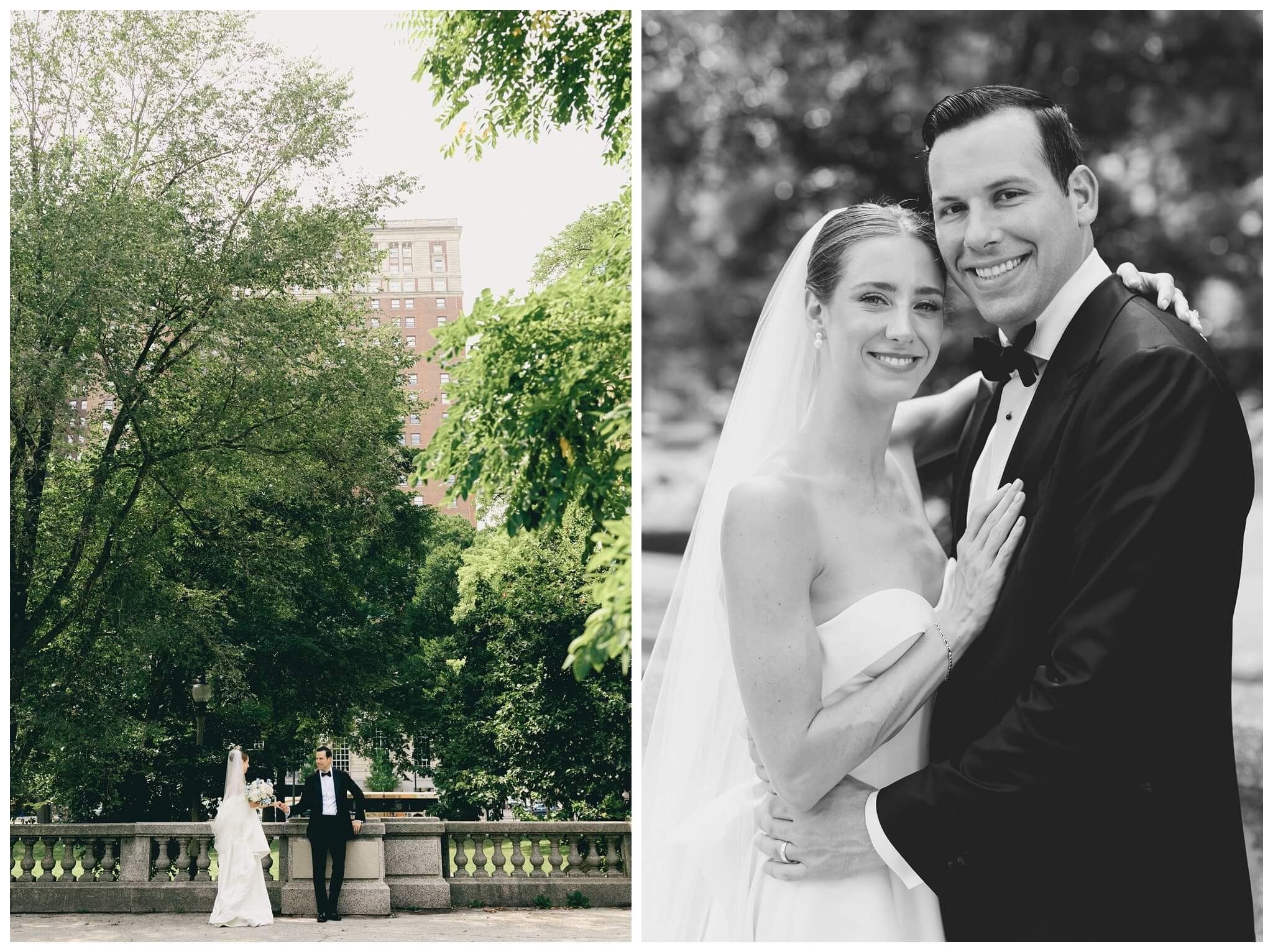 iconic black tie wedding at the pendry the dalcy grant park in downtown chicago with amelia cole events by josh and andrea photography 