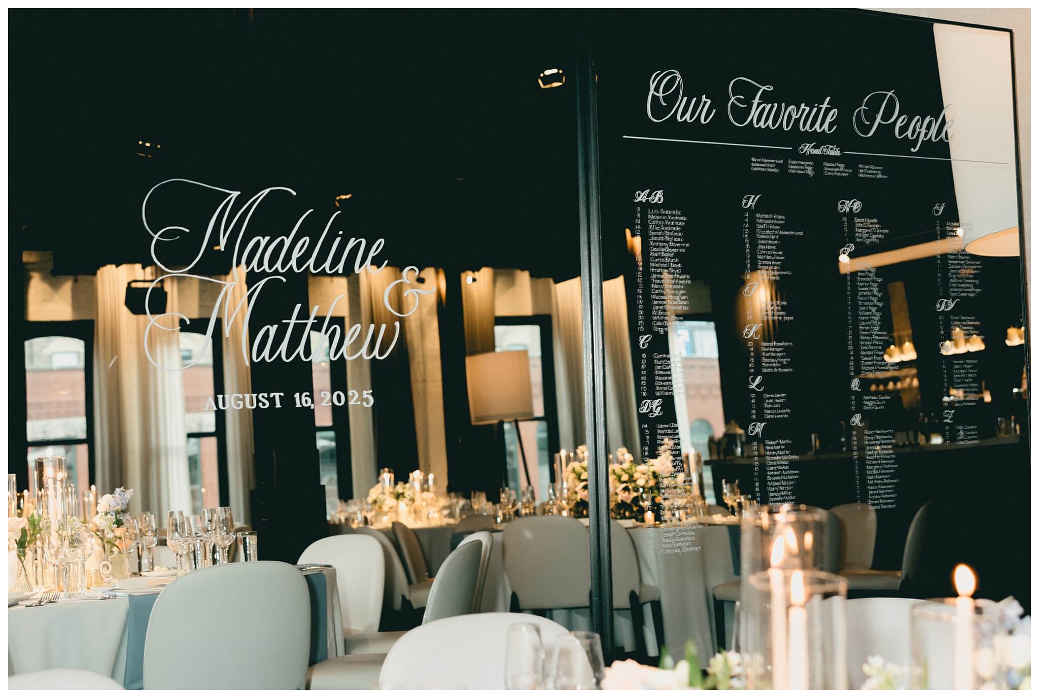 iconic black tie wedding at the pendry the dalcy grant park in downtown chicago with amelia cole events by josh and andrea photography 