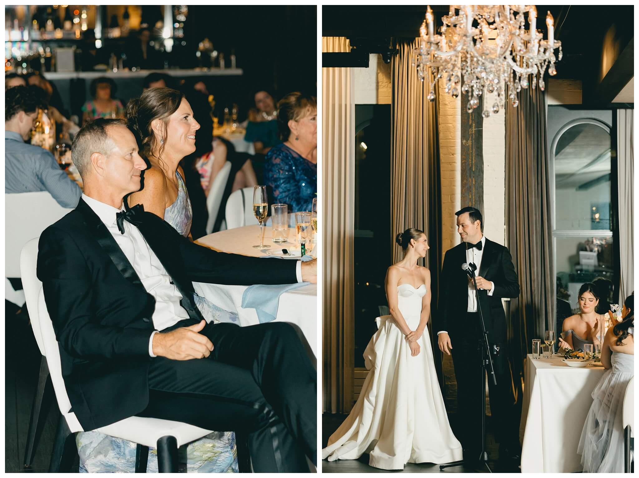 iconic black tie wedding at the pendry the dalcy grant park in downtown chicago with amelia cole events by josh and andrea photography 