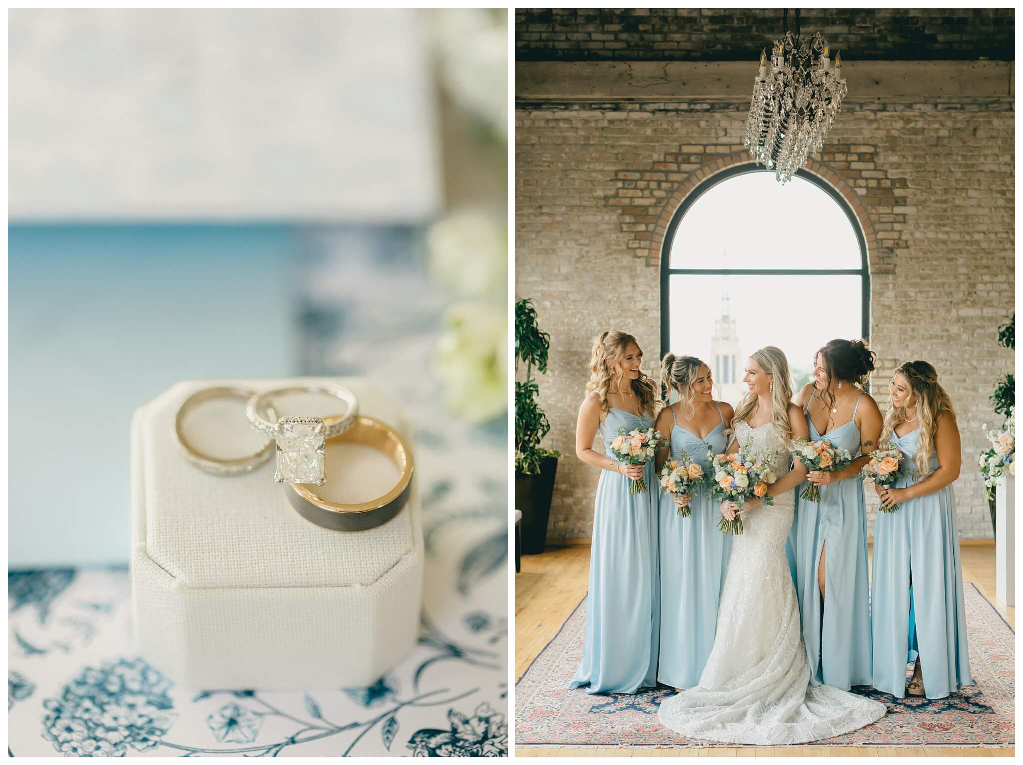 romantic catholic church wedding in downtown grand rapids michigan at the high five gr by josh and andrea photography