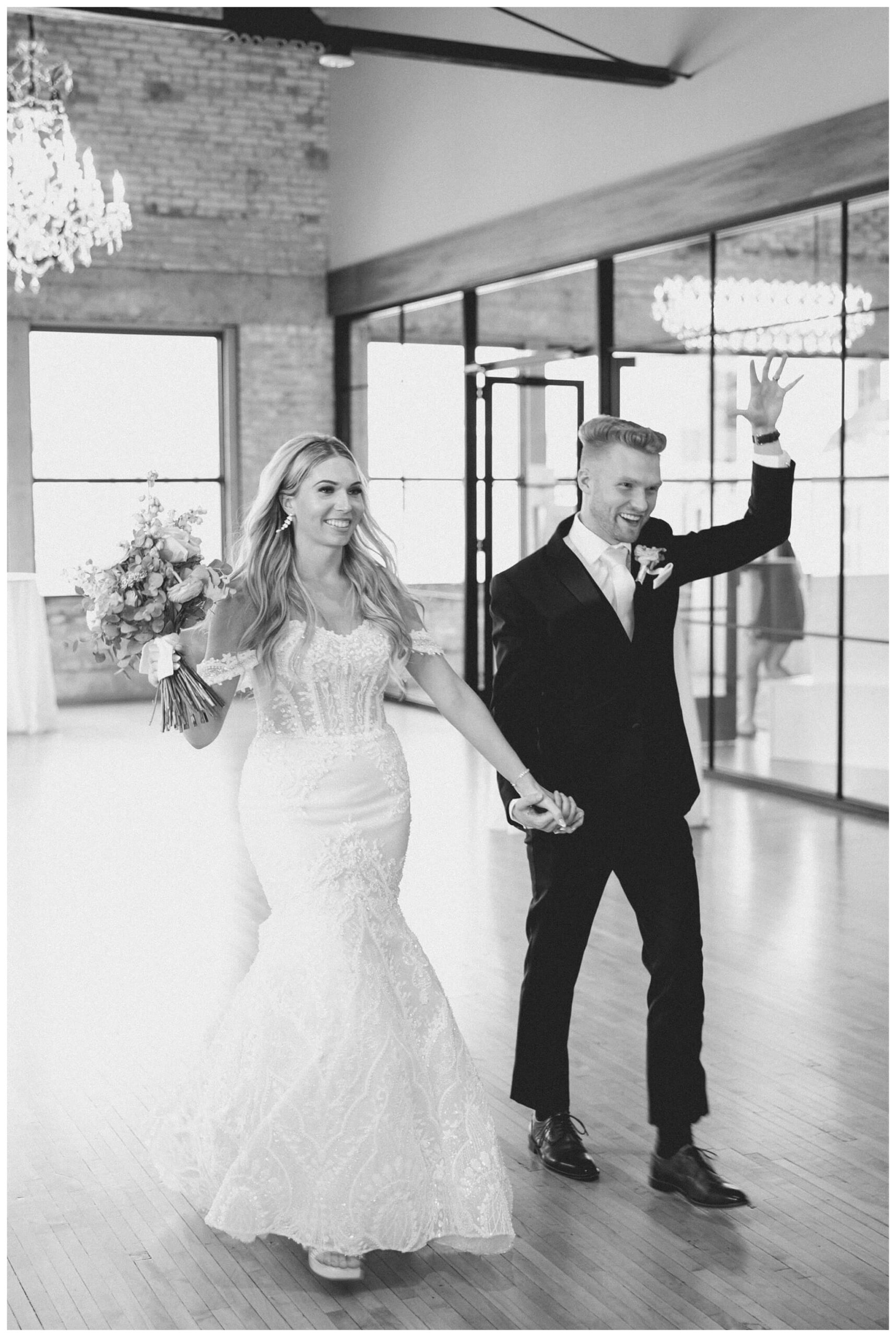 romantic catholic church wedding in downtown grand rapids michigan at the high five gr by josh and andrea photography