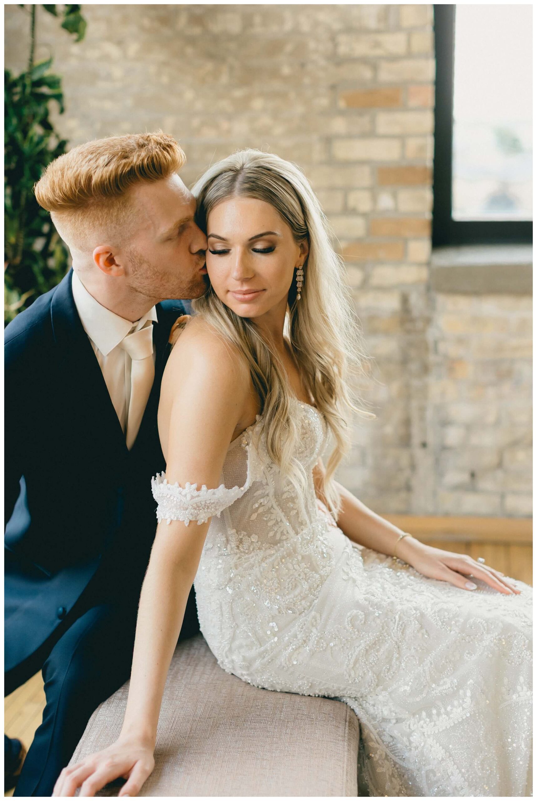 romantic catholic church wedding in downtown grand rapids michigan at the high five gr by josh and andrea photography