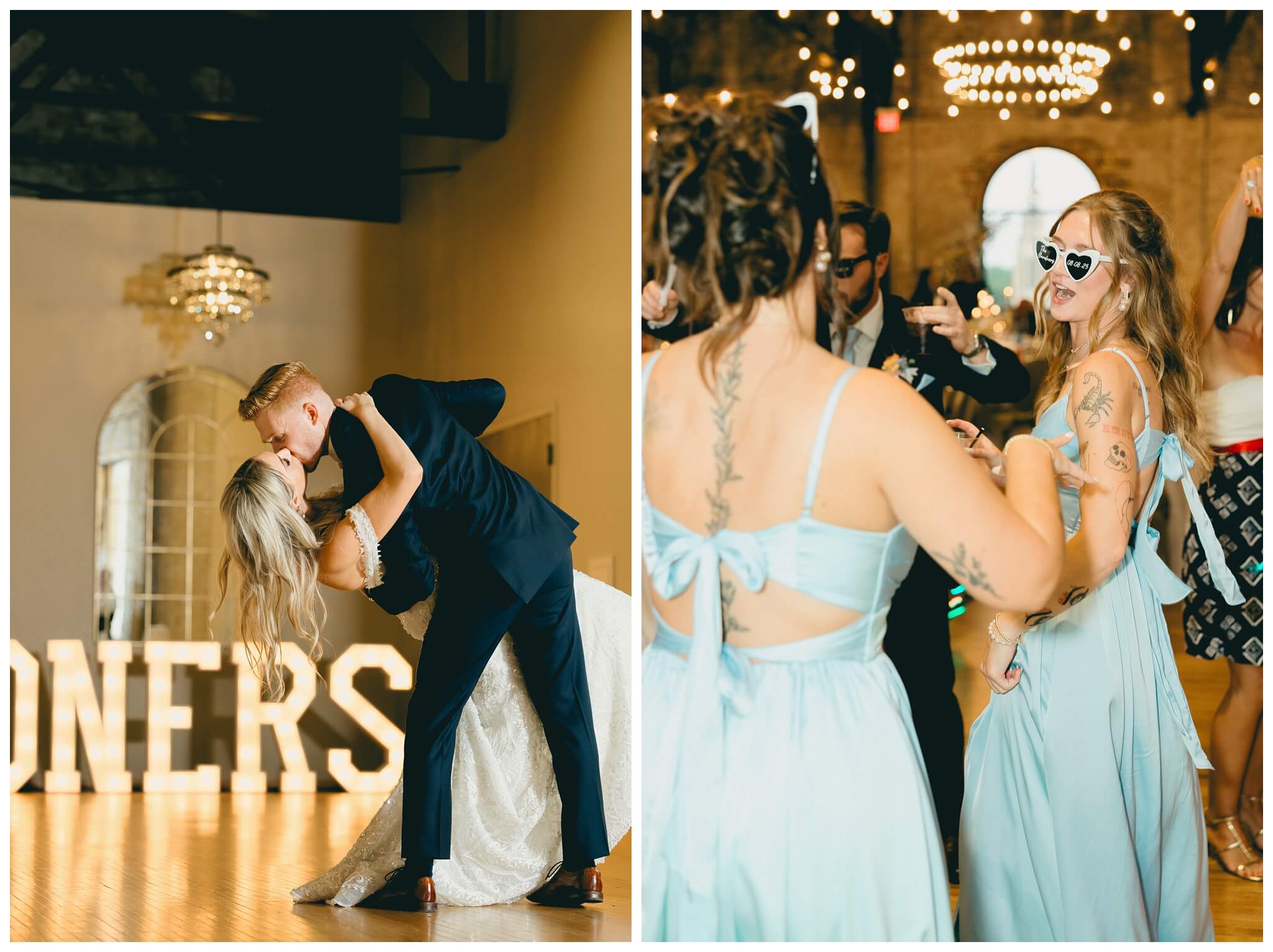 romantic catholic church wedding in downtown grand rapids michigan at the high five gr by josh and andrea photography