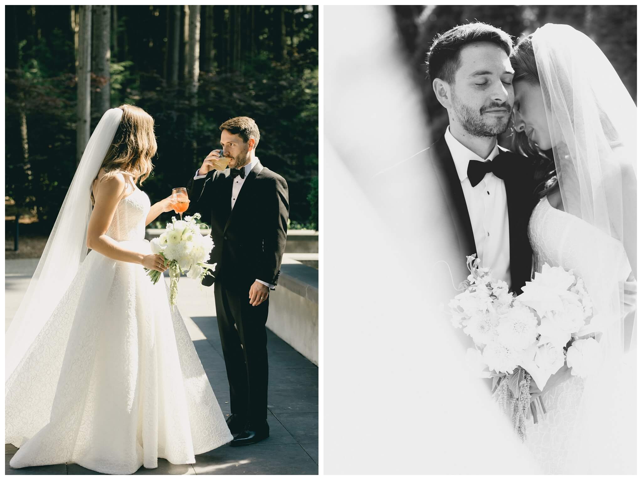iconic black tie serbian wedding in the forest at shepherds hollow near detroit michigan by josh and andrea photography 