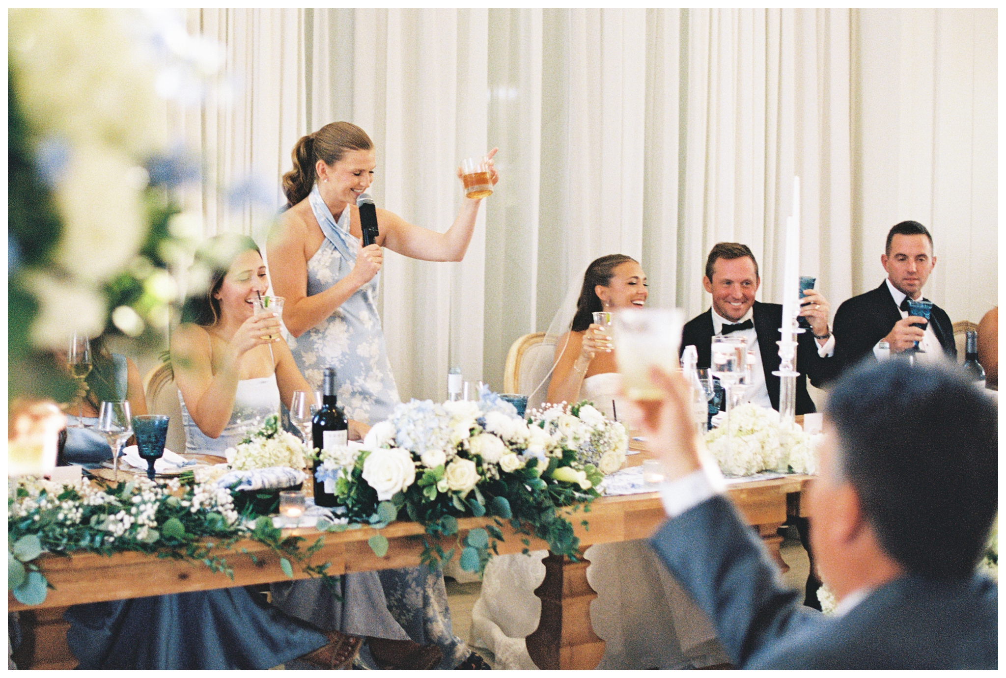 bridesmaid speech at etre farms by josh and andrea photography