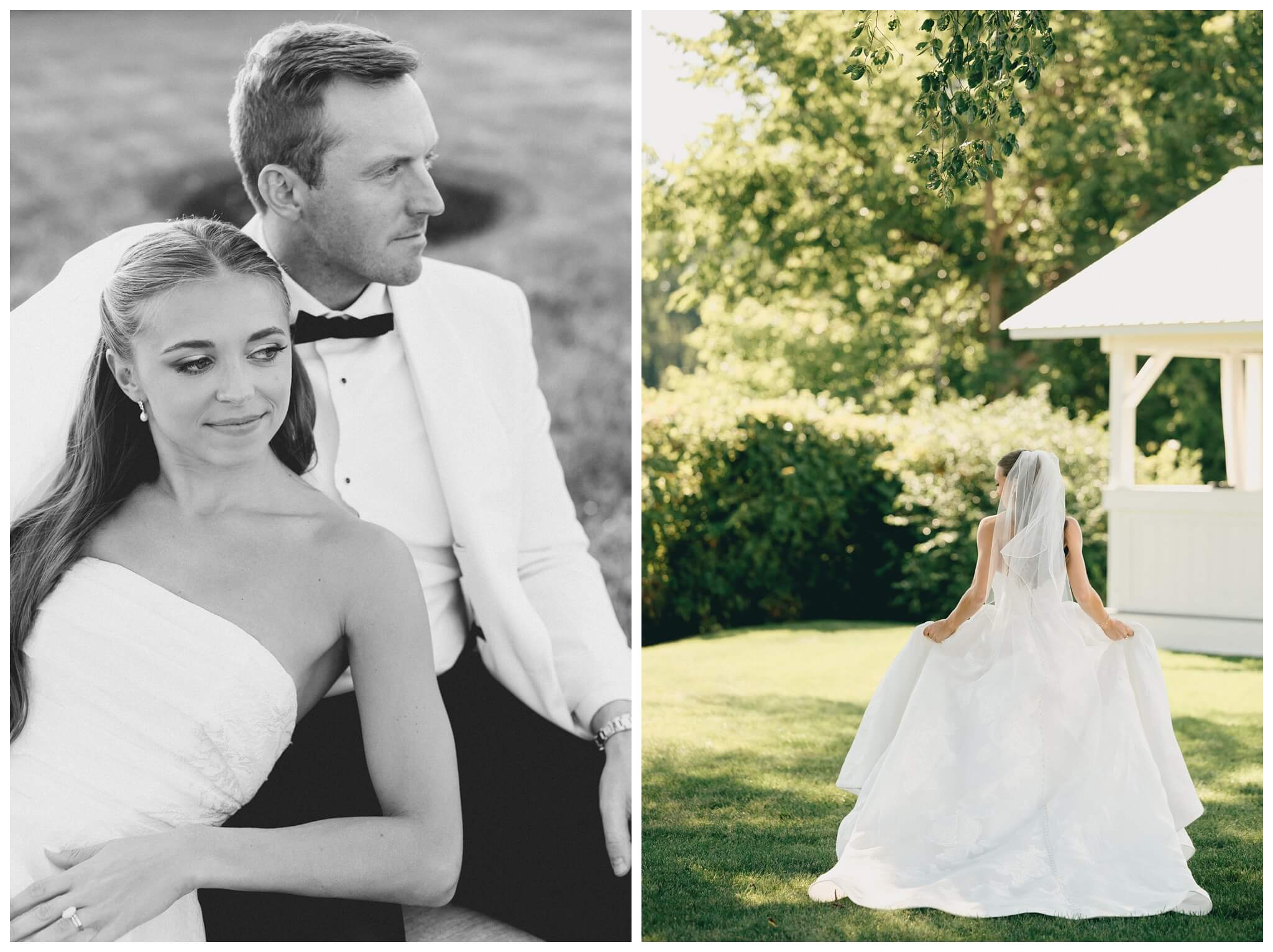white barn wedding on lake michigan at etre farms with cocktail hour inspiration by josh and andrea photography 