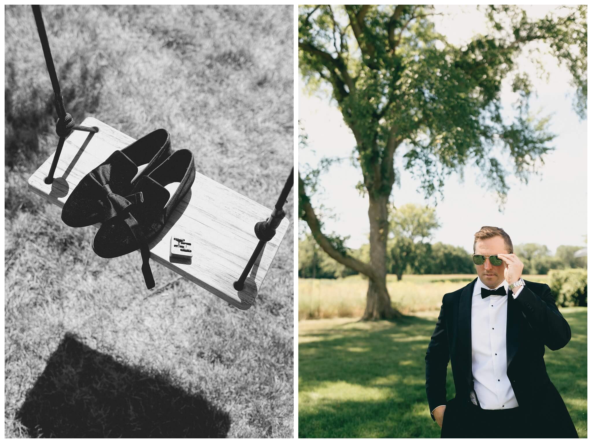 white barn wedding on lake michigan at etre farms with cocktail hour inspiration by josh and andrea photography 