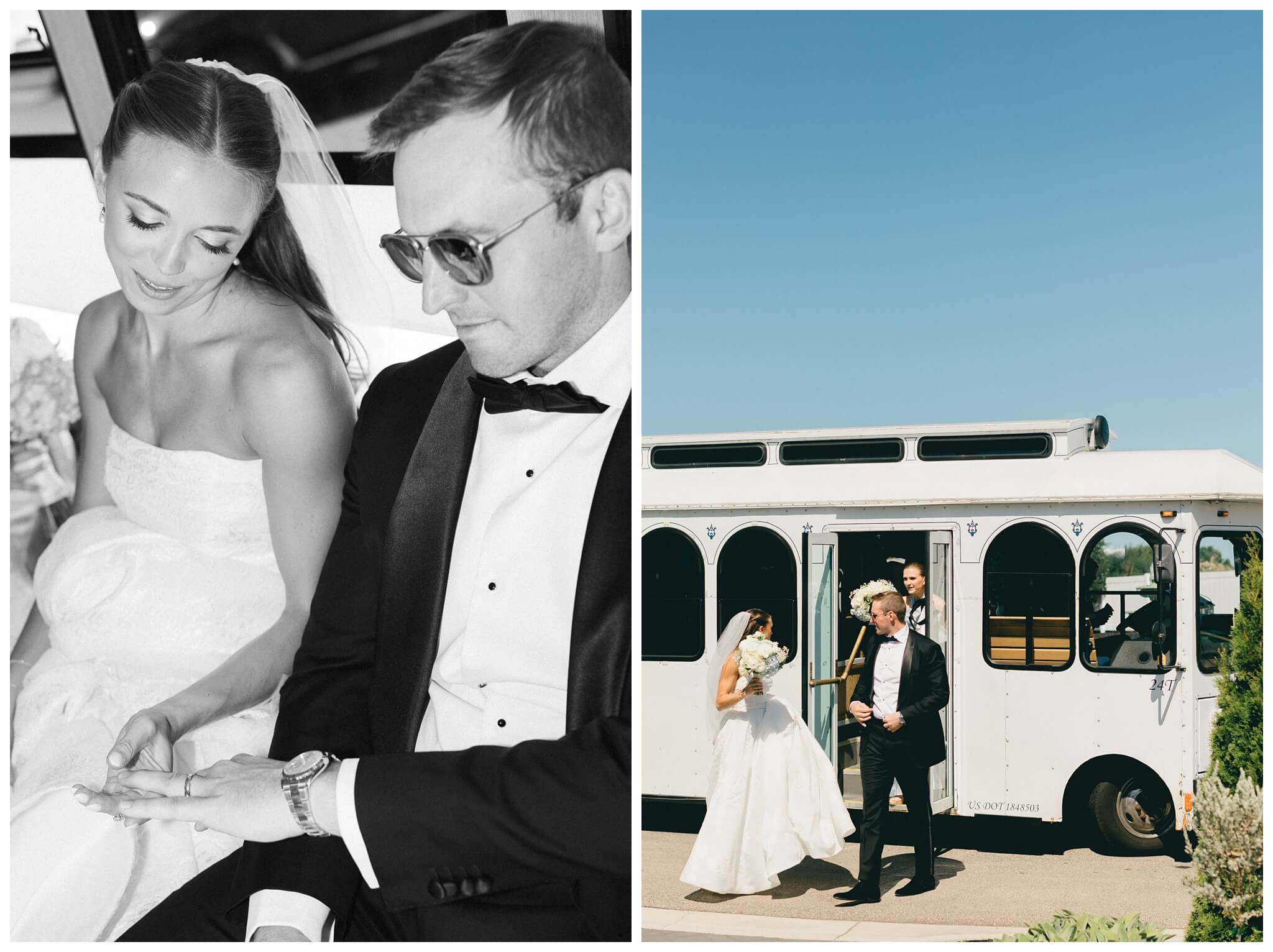 white barn wedding on lake michigan at etre farms with cocktail hour inspiration by josh and andrea photography 