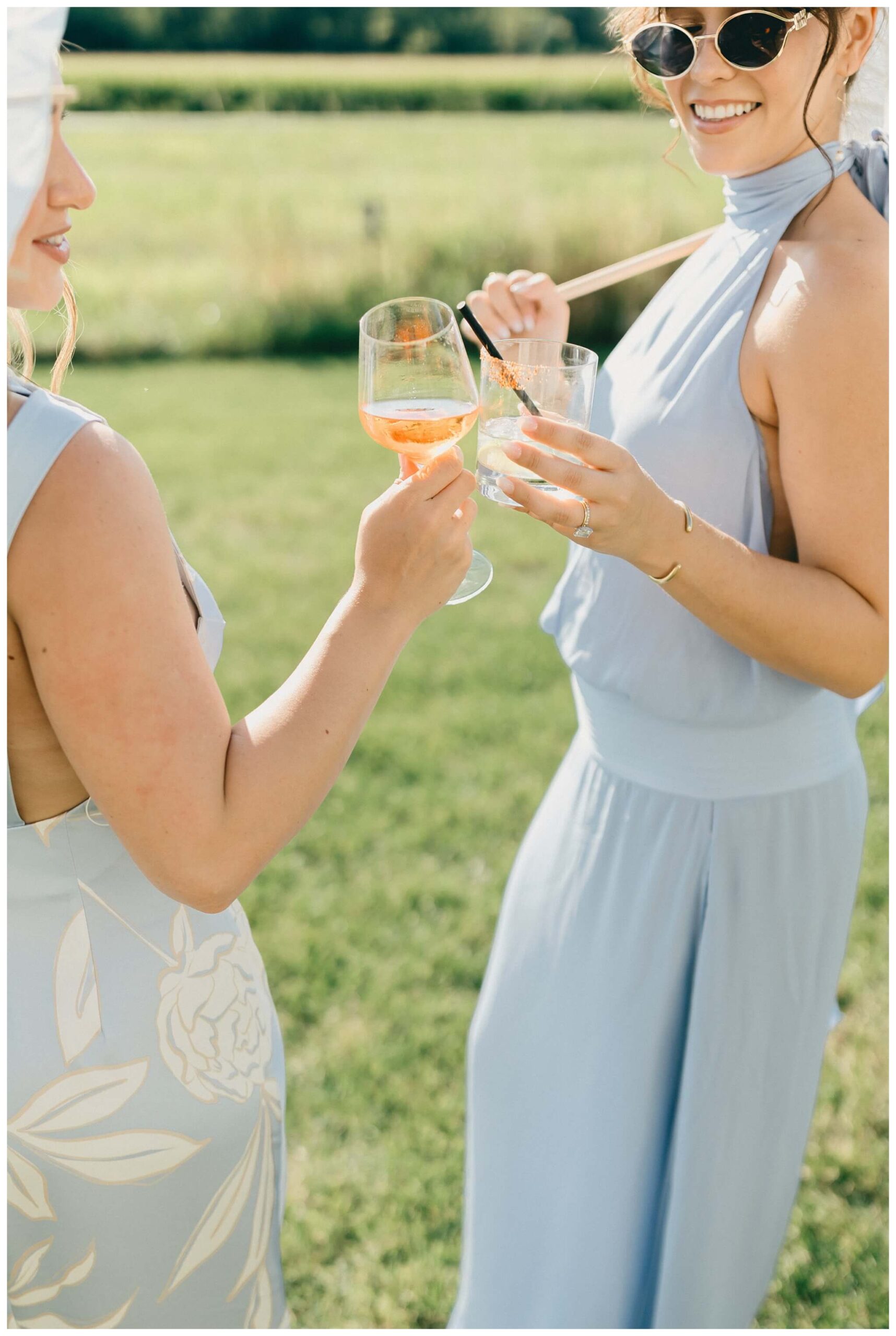 white barn wedding on lake michigan at etre farms with cocktail hour inspiration by josh and andrea photography 