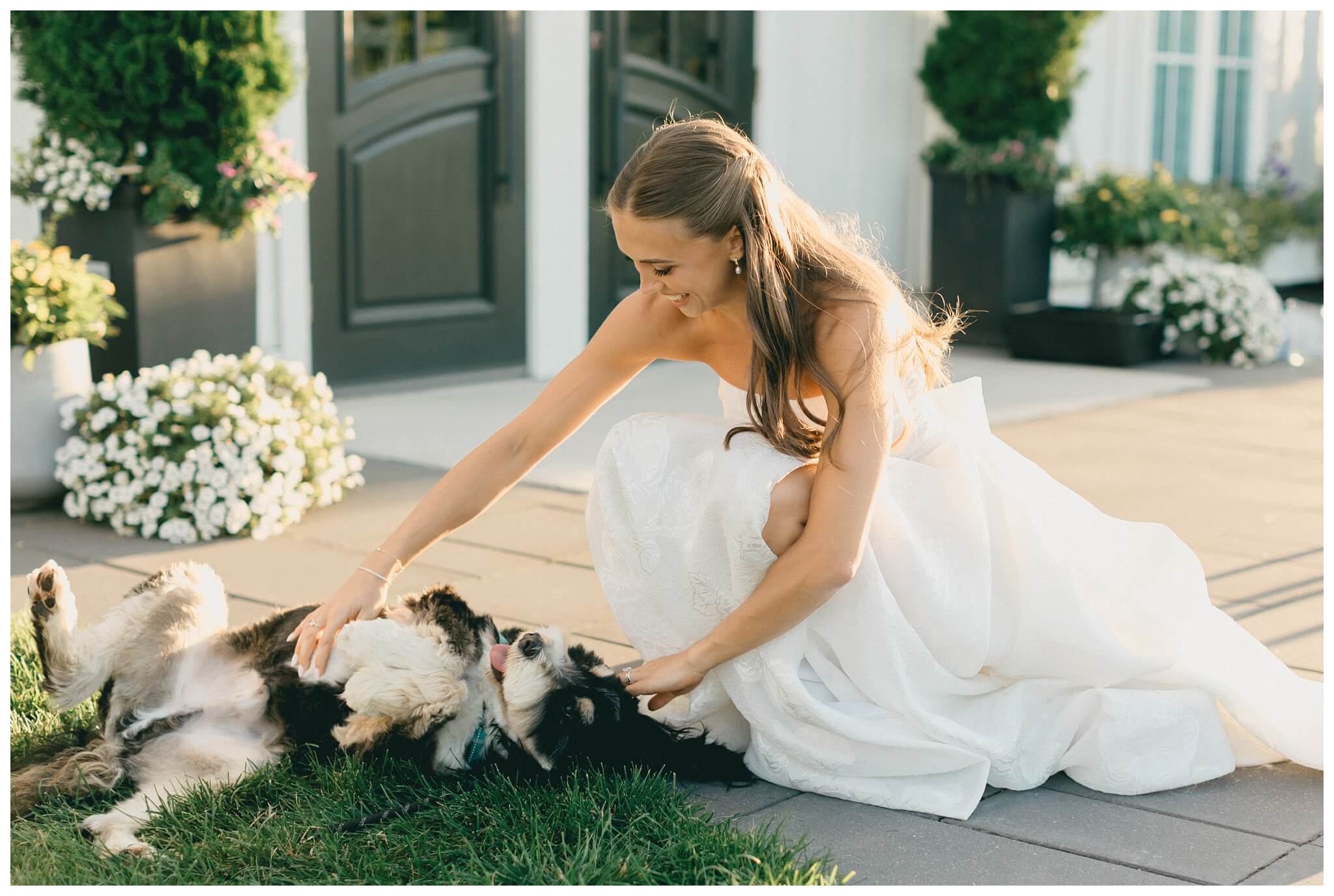 white barn wedding on lake michigan at etre farms with cocktail hour inspiration by josh and andrea photography 