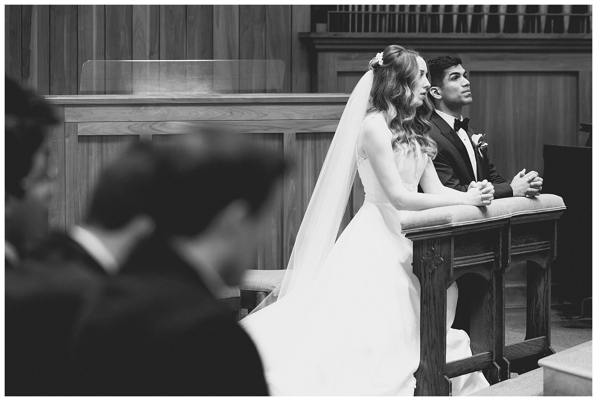 beautiful wedding photography near the Tridge at the H Hotel in midland michigan by josh and andrea photography