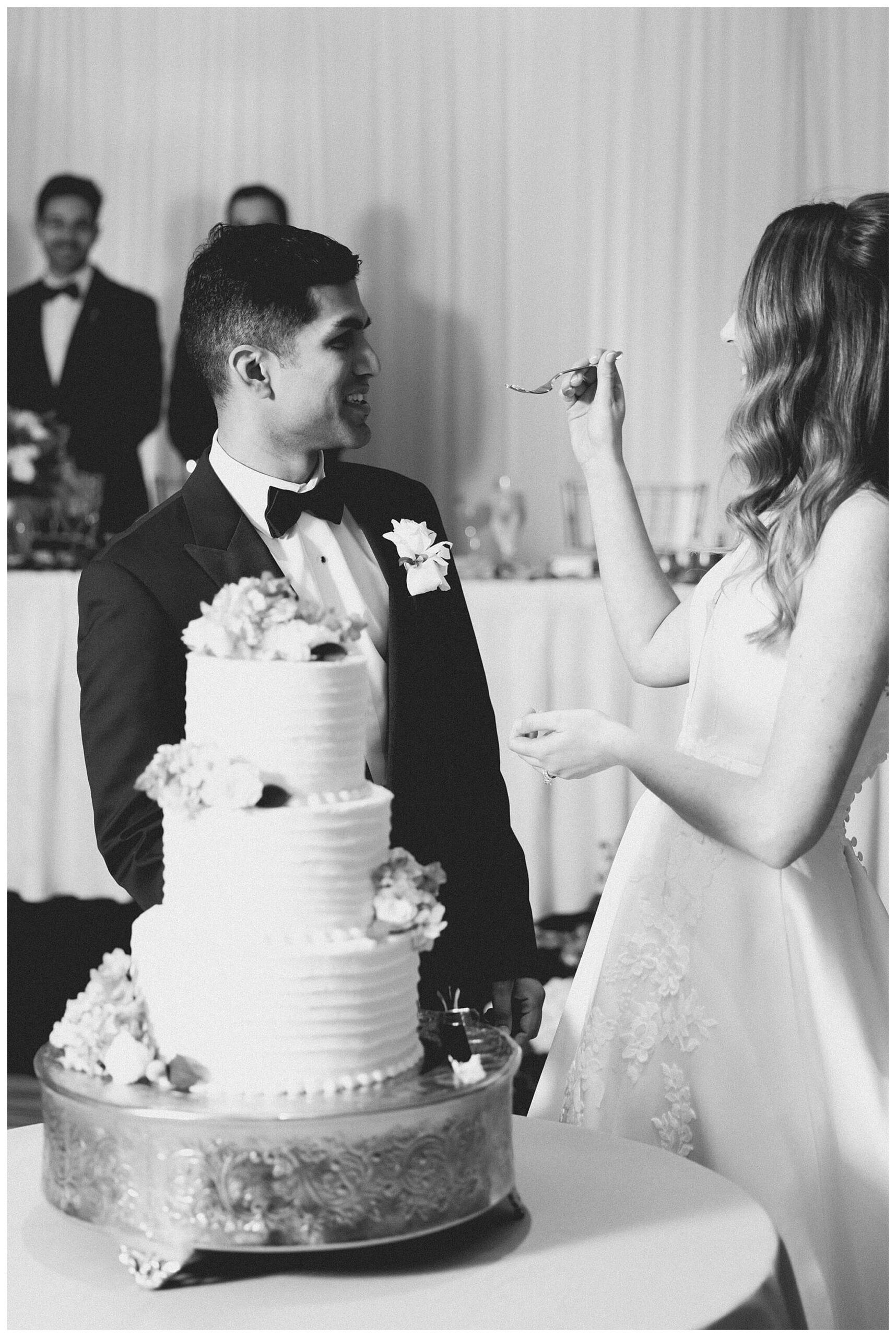 beautiful wedding photography near the Tridge at the H Hotel in midland michigan by josh and andrea photography