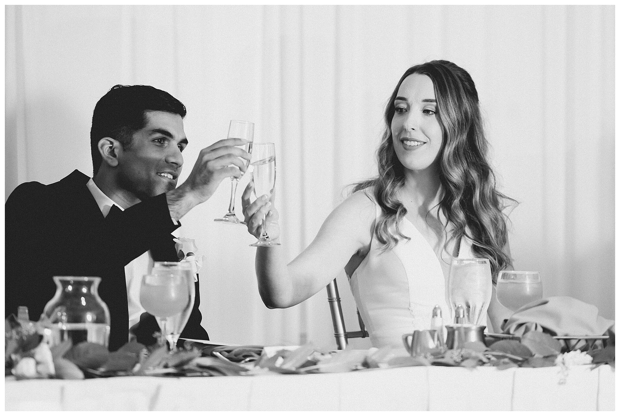 beautiful wedding photography near the Tridge at the H Hotel in midland michigan by josh and andrea photography