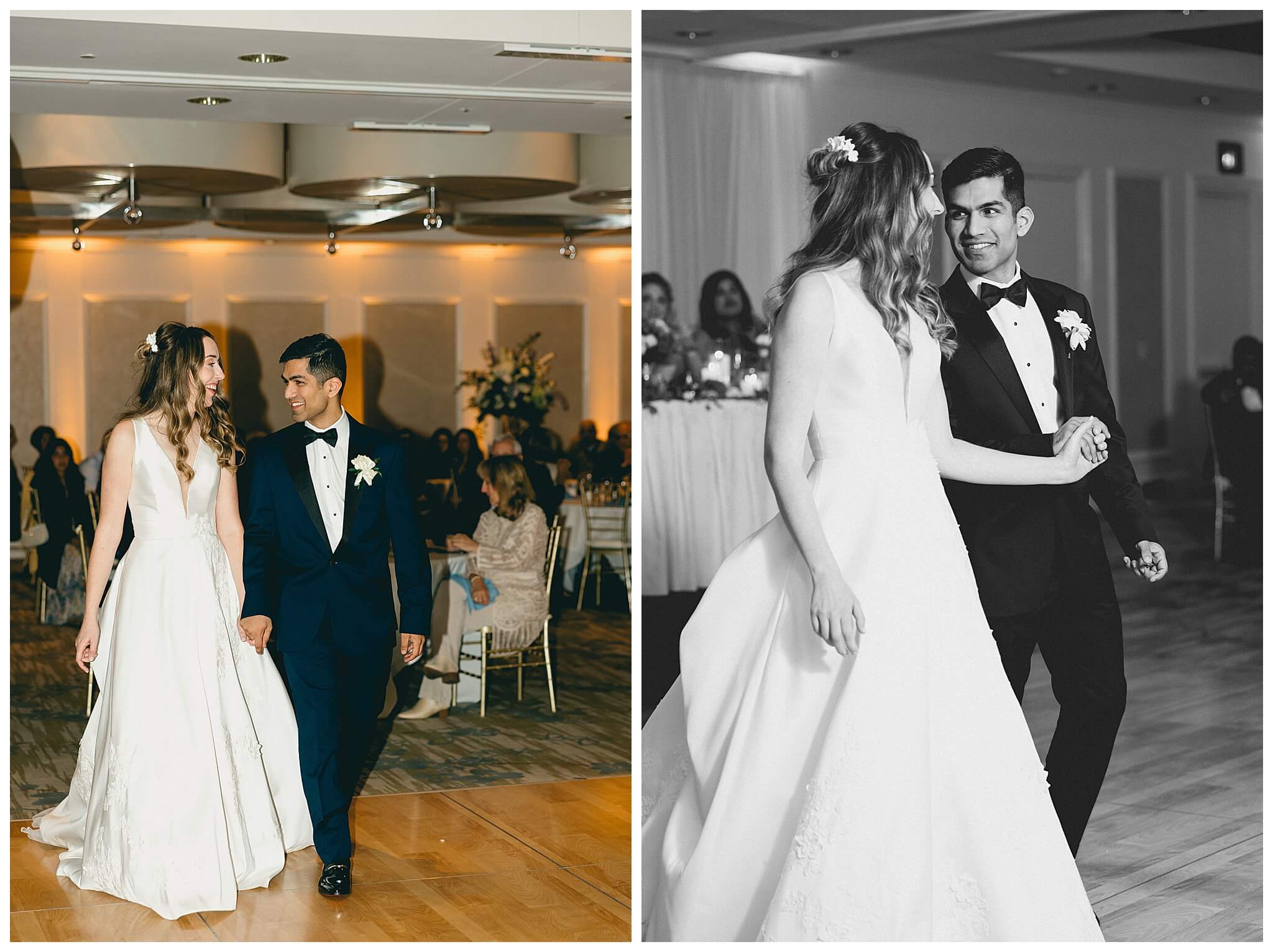 beautiful wedding photography near the Tridge at the H Hotel in midland michigan by josh and andrea photography