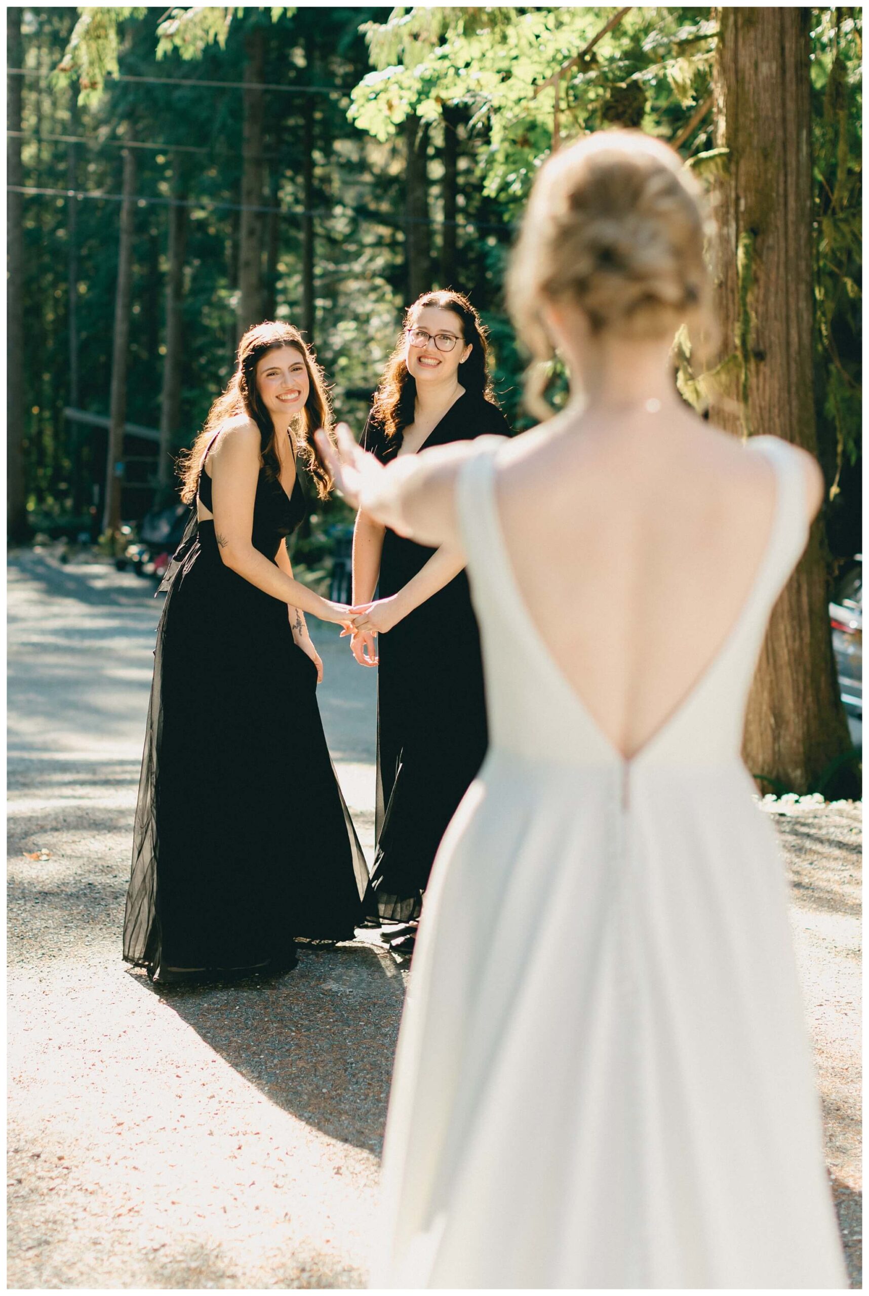 epic mountain top sunrise wedding near mount baker at artist point hiking trail in deming washington by josh and andrea photography