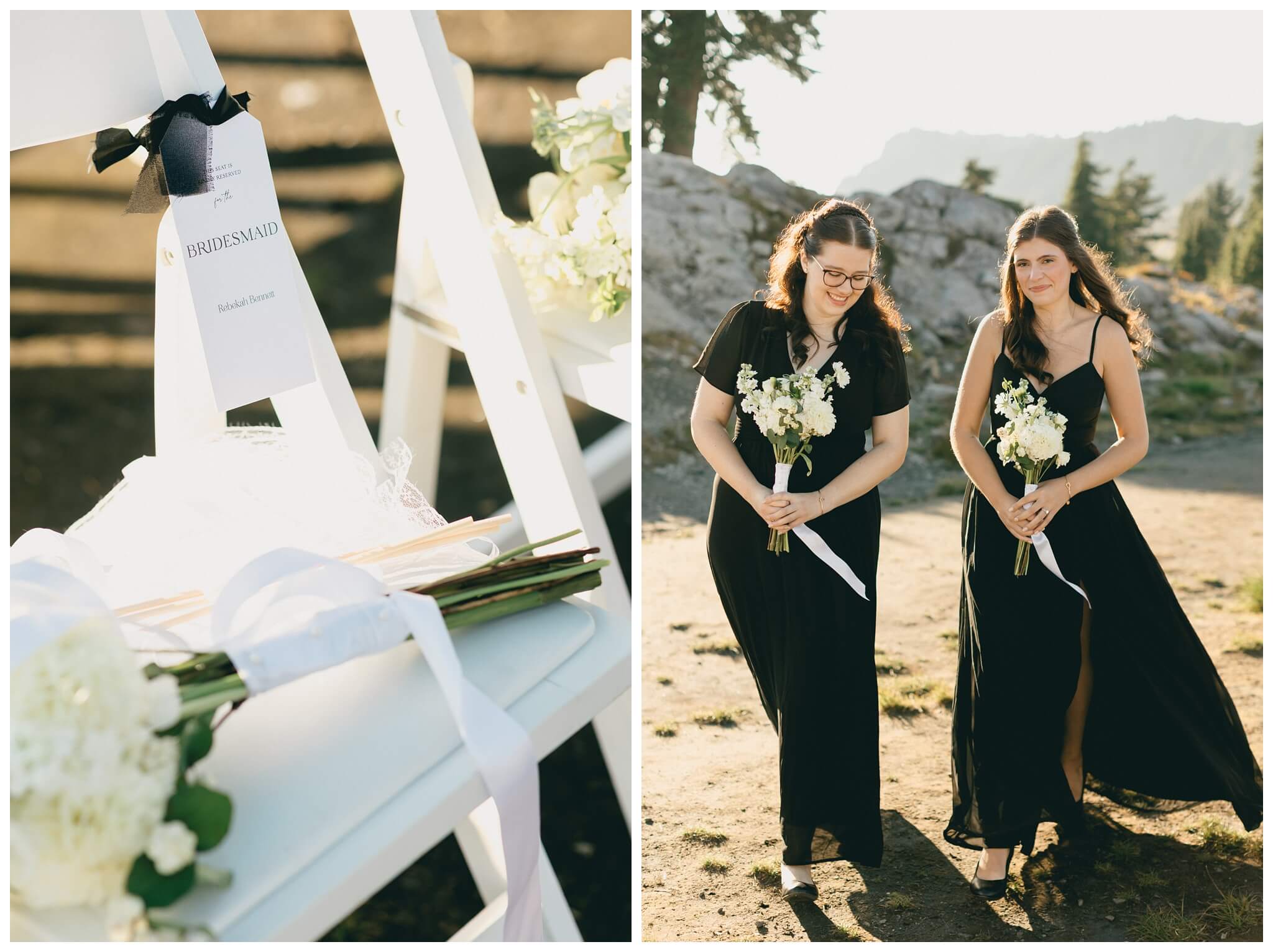 epic mountain top sunrise wedding near mount baker at artist point hiking trail in deming washington by josh and andrea photography