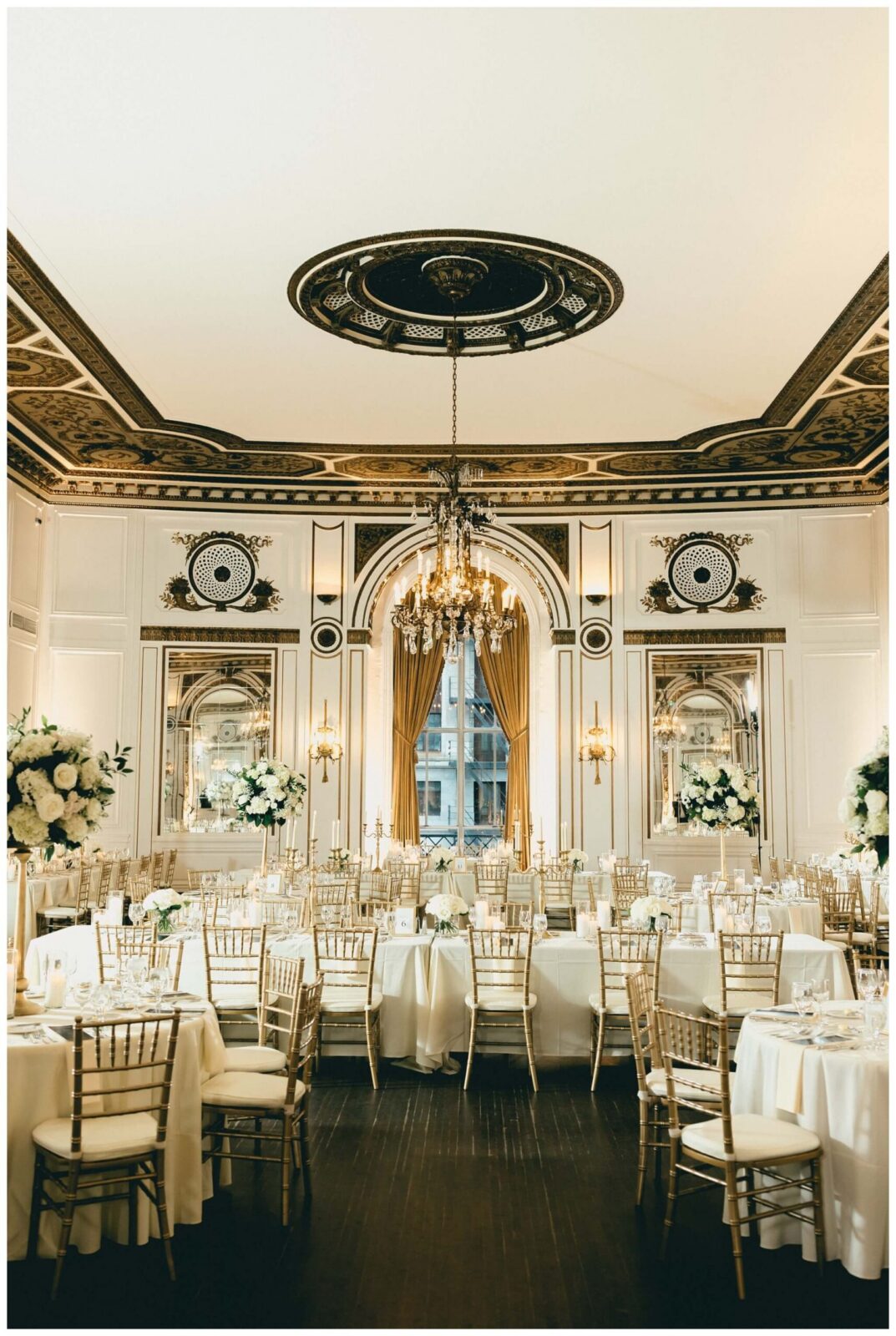 Wedding reception design at Colony Club Detroit