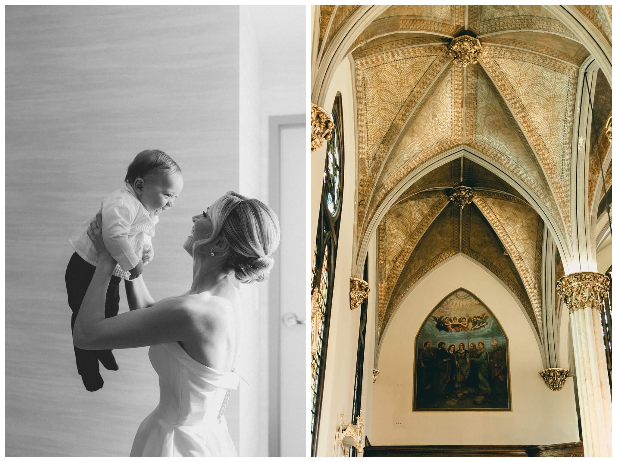 black and white hollywood inspired downtown wedding at the detroit institute of arts and colony club by josh and andrea photography