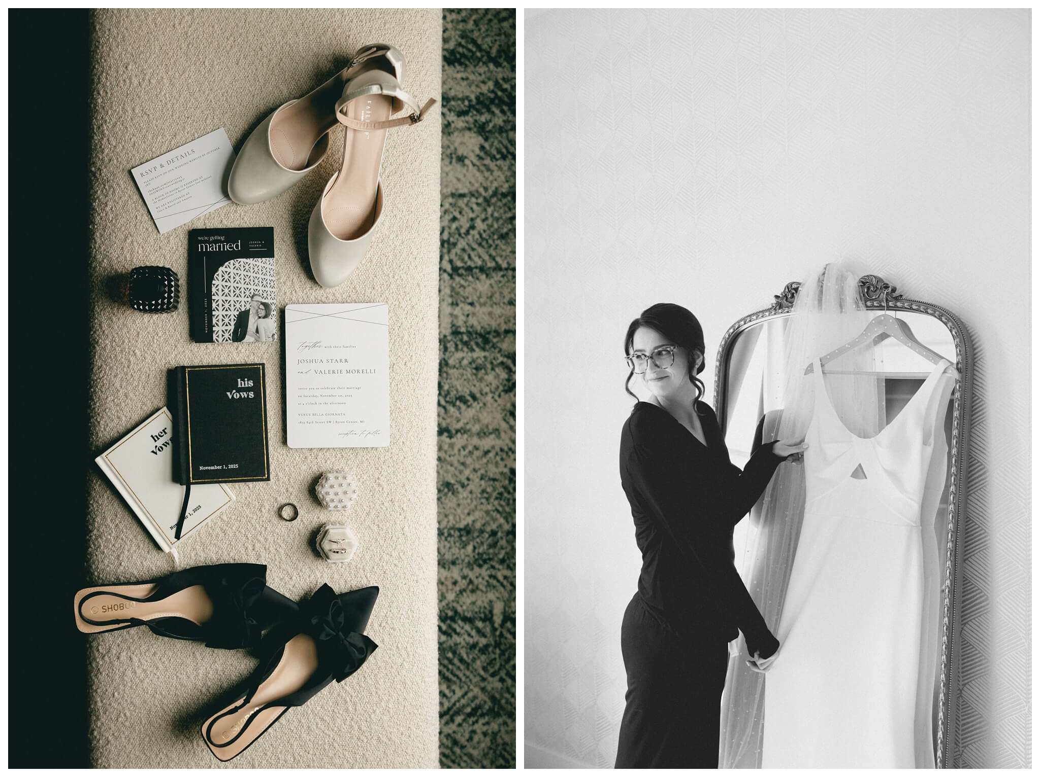 beautiful fall wedding at venue bella giordata near grand rapids michigan by josh and andrea photography