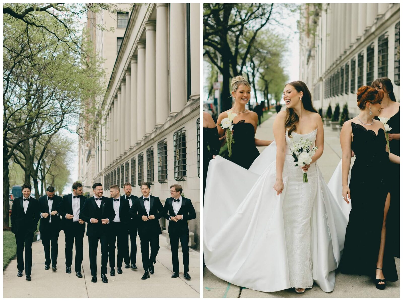 The Drake Hotel wedding party walking to venue