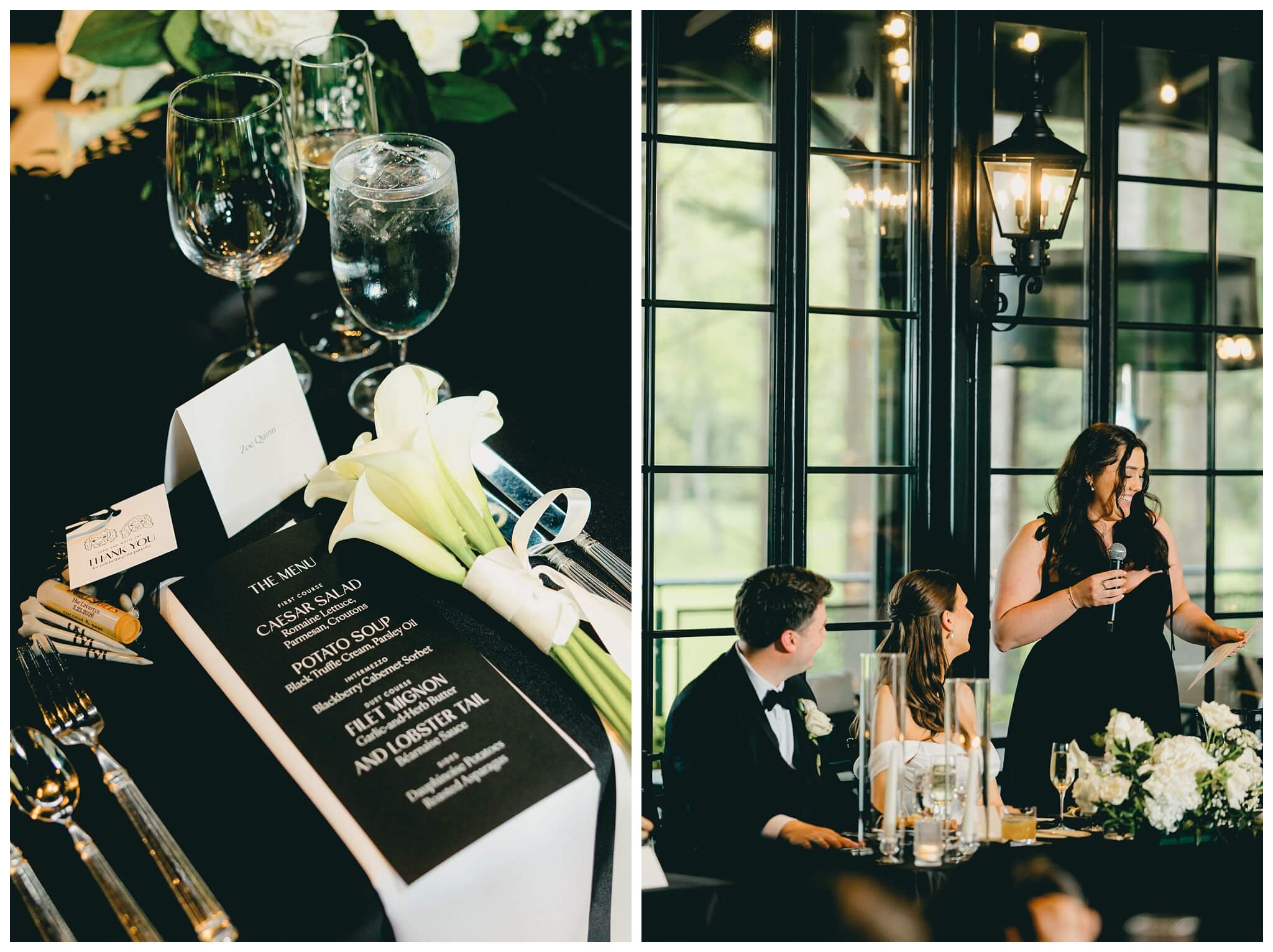 reception photos at Shepherd's Hollow on a rainy wedding day photographed by josh and andrea photography 