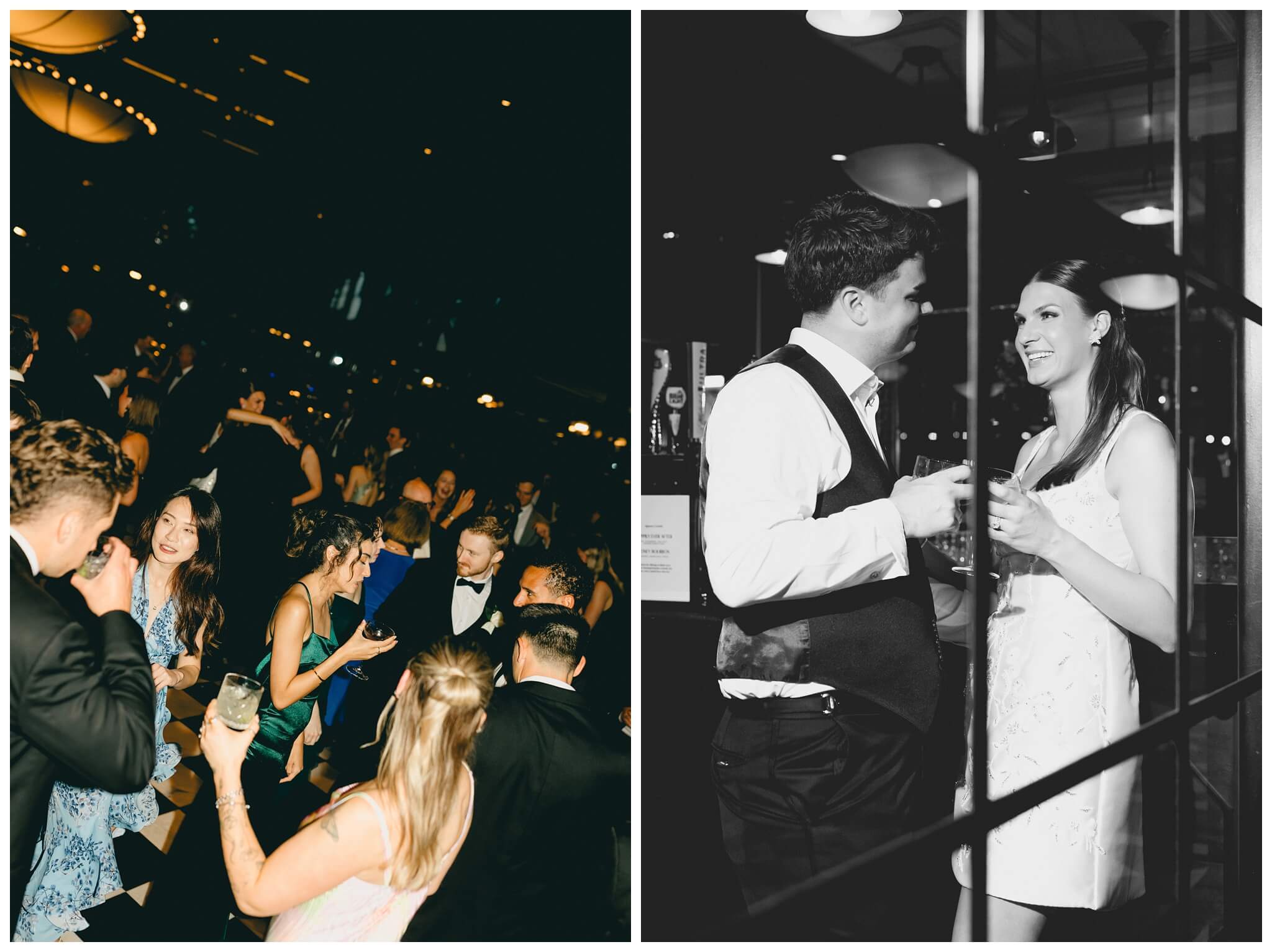 reception dancing at Shepherd's Hollow on a rainy wedding day photographed by josh and andrea photography 
