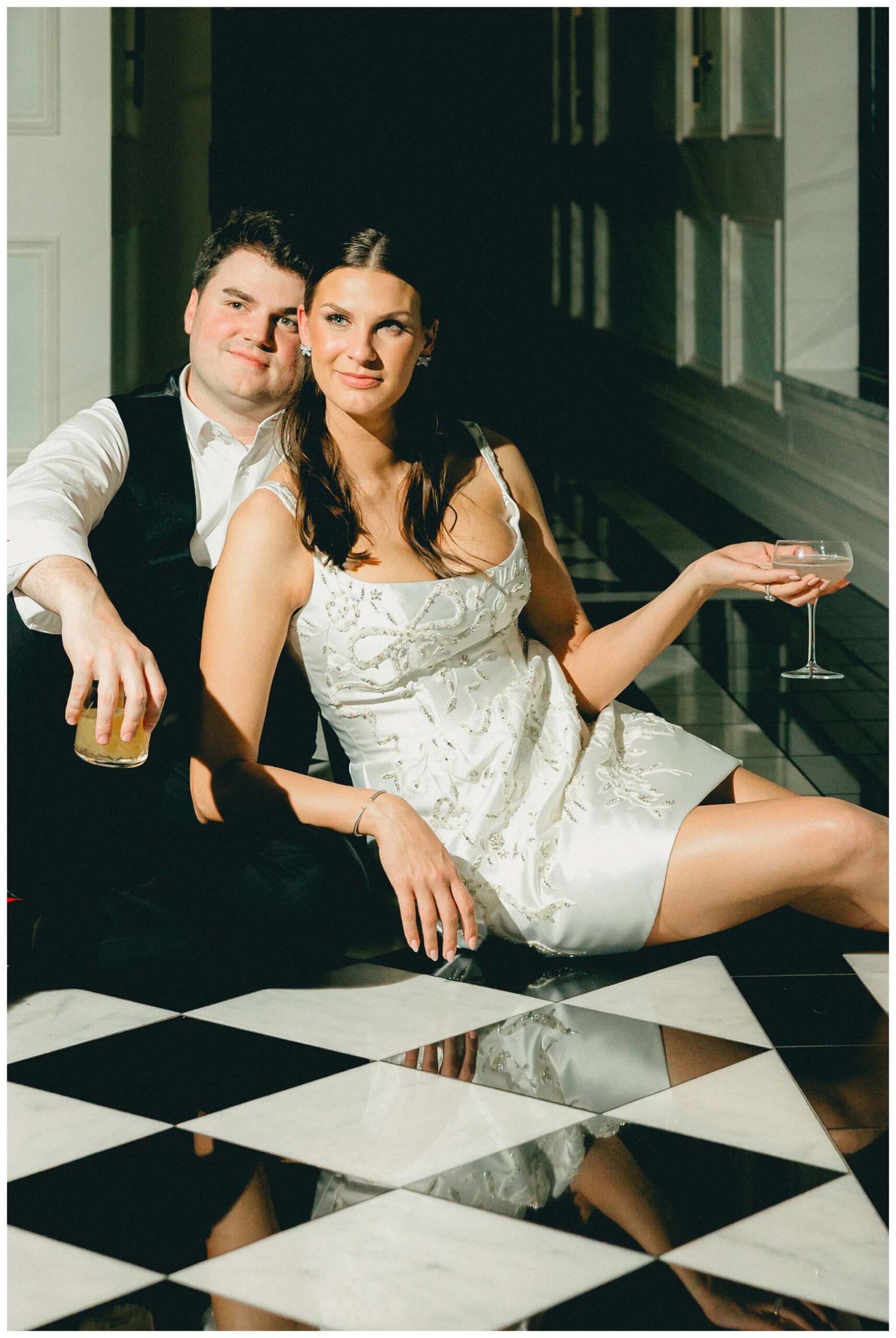 bride and groom late night photos at Shepherd's Hollow on a rainy wedding day photographed by josh and andrea photography 